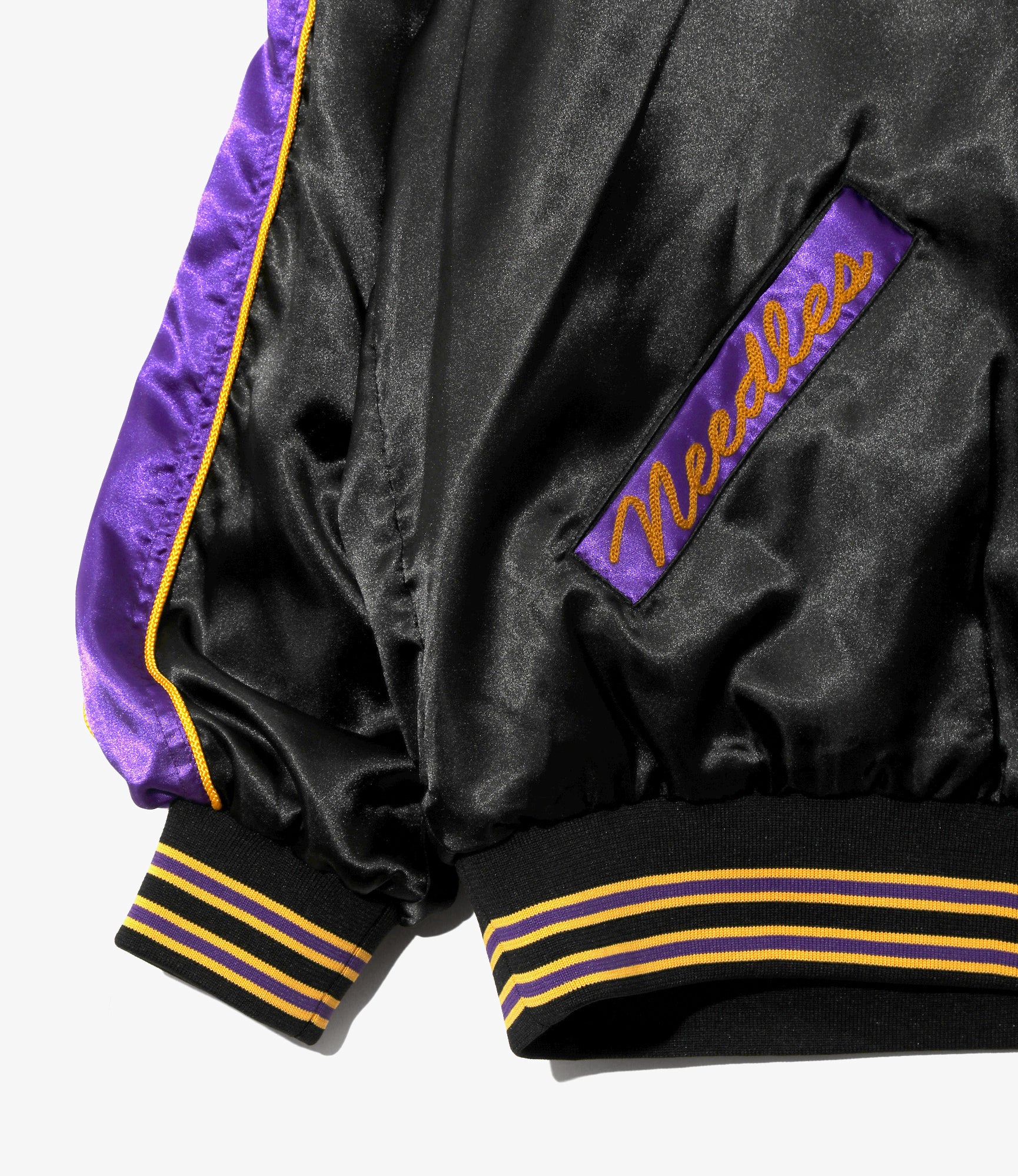 Stadium Jacket - Black - Poly Sateen