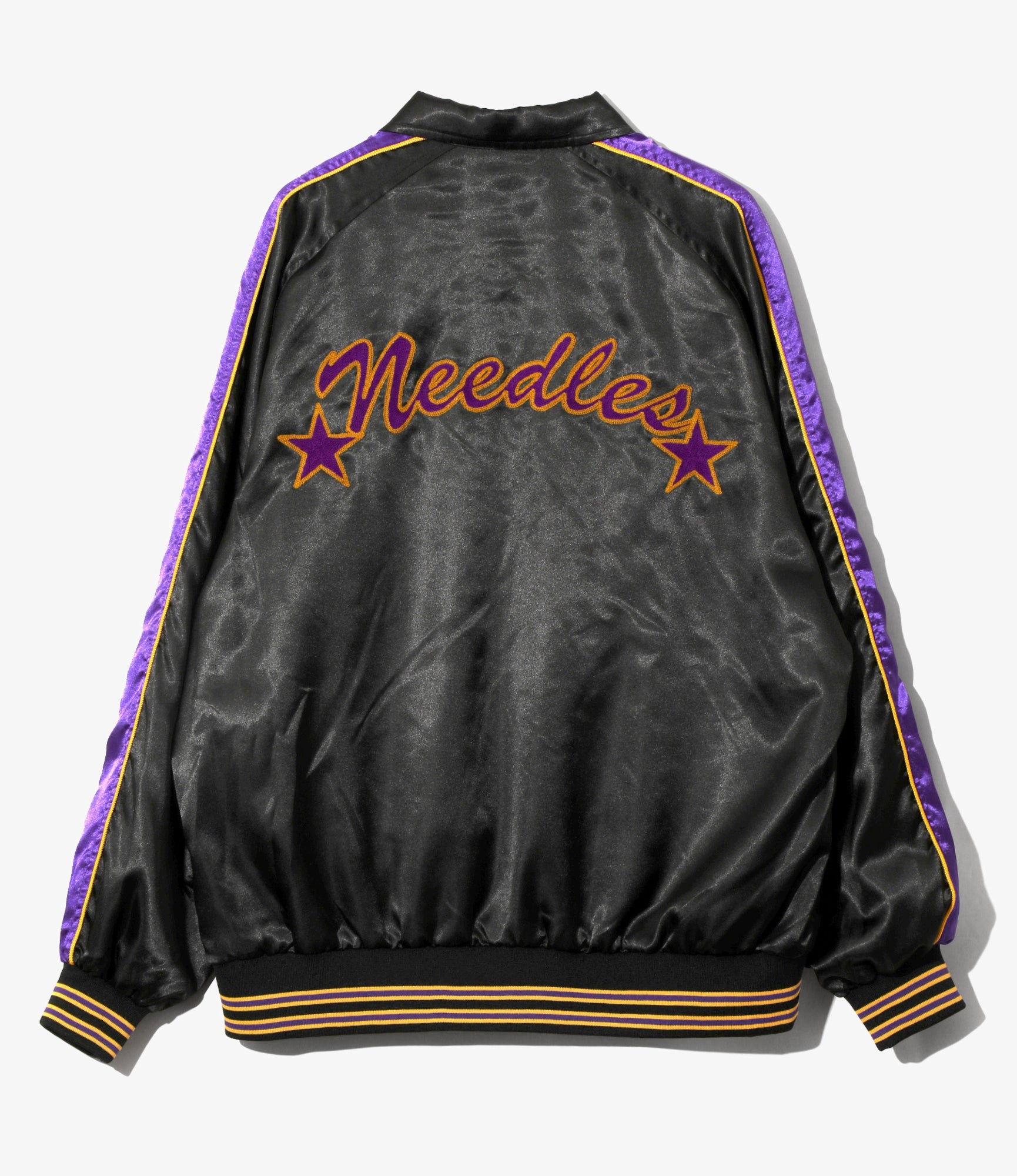 Stadium Jacket - Black - Poly Sateen