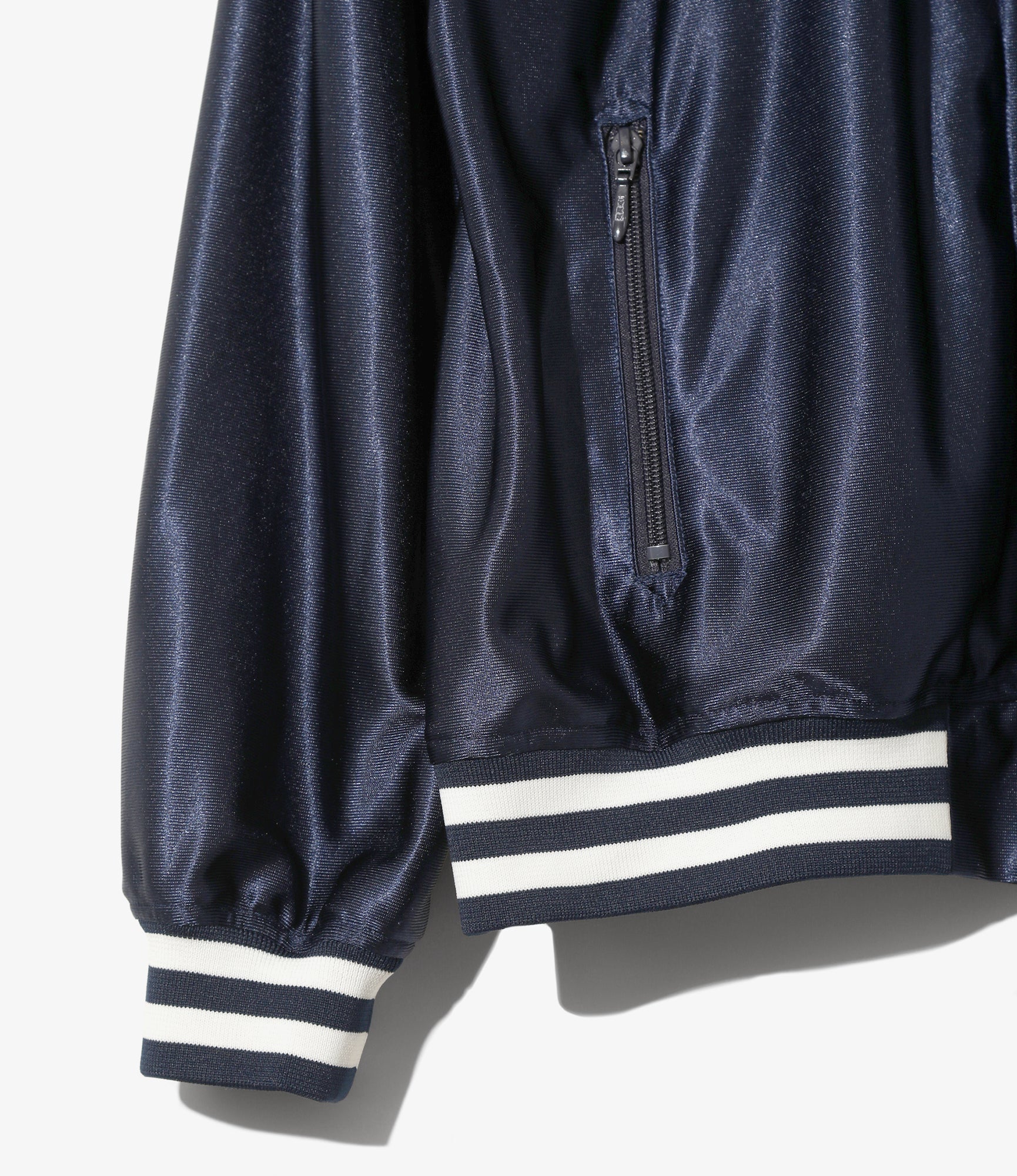 Track Jacket - Navy - Tricot Sateen
