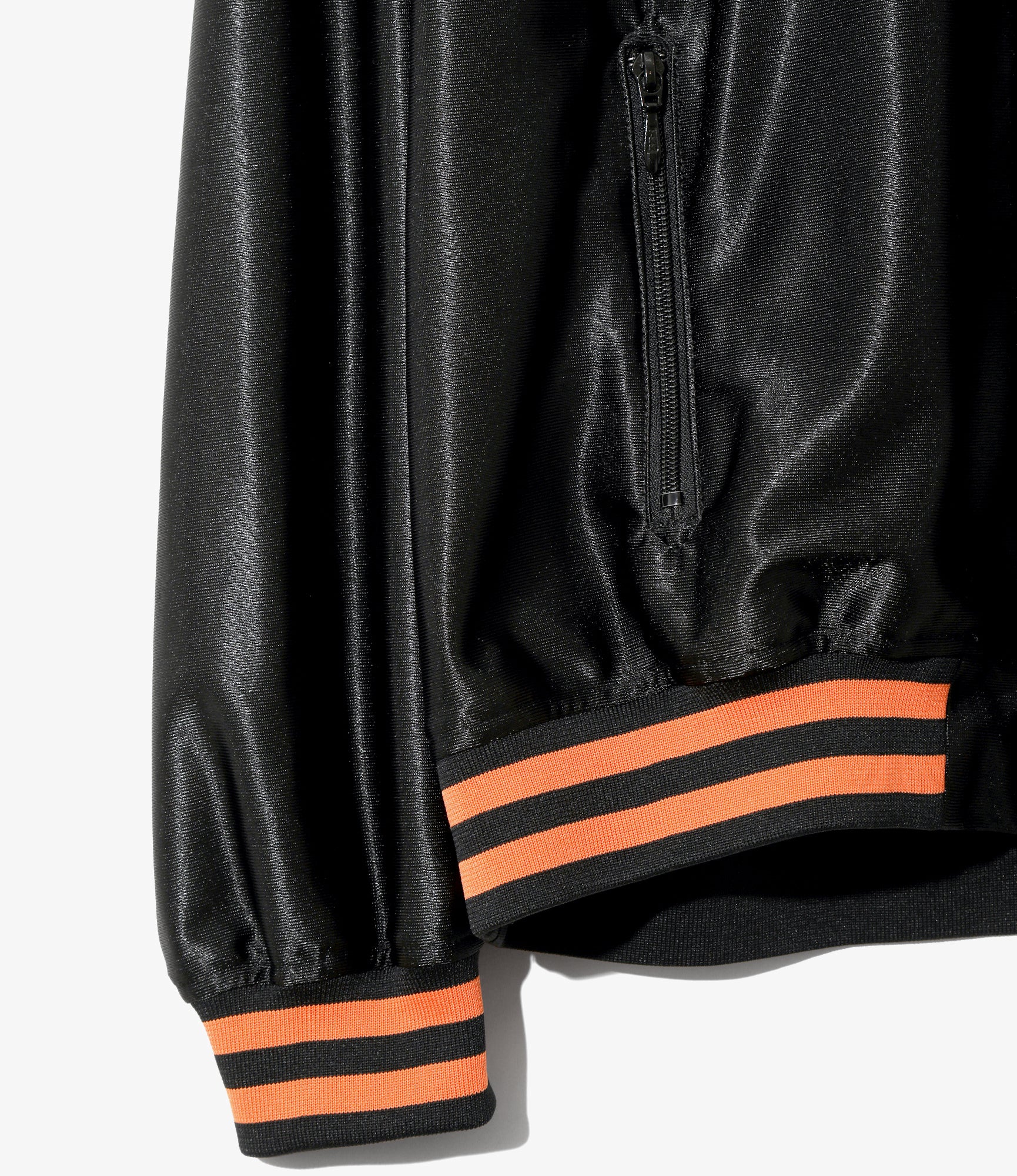 Needles - Track Jacket - Black - Tricot Sateen | Nepenthes America
