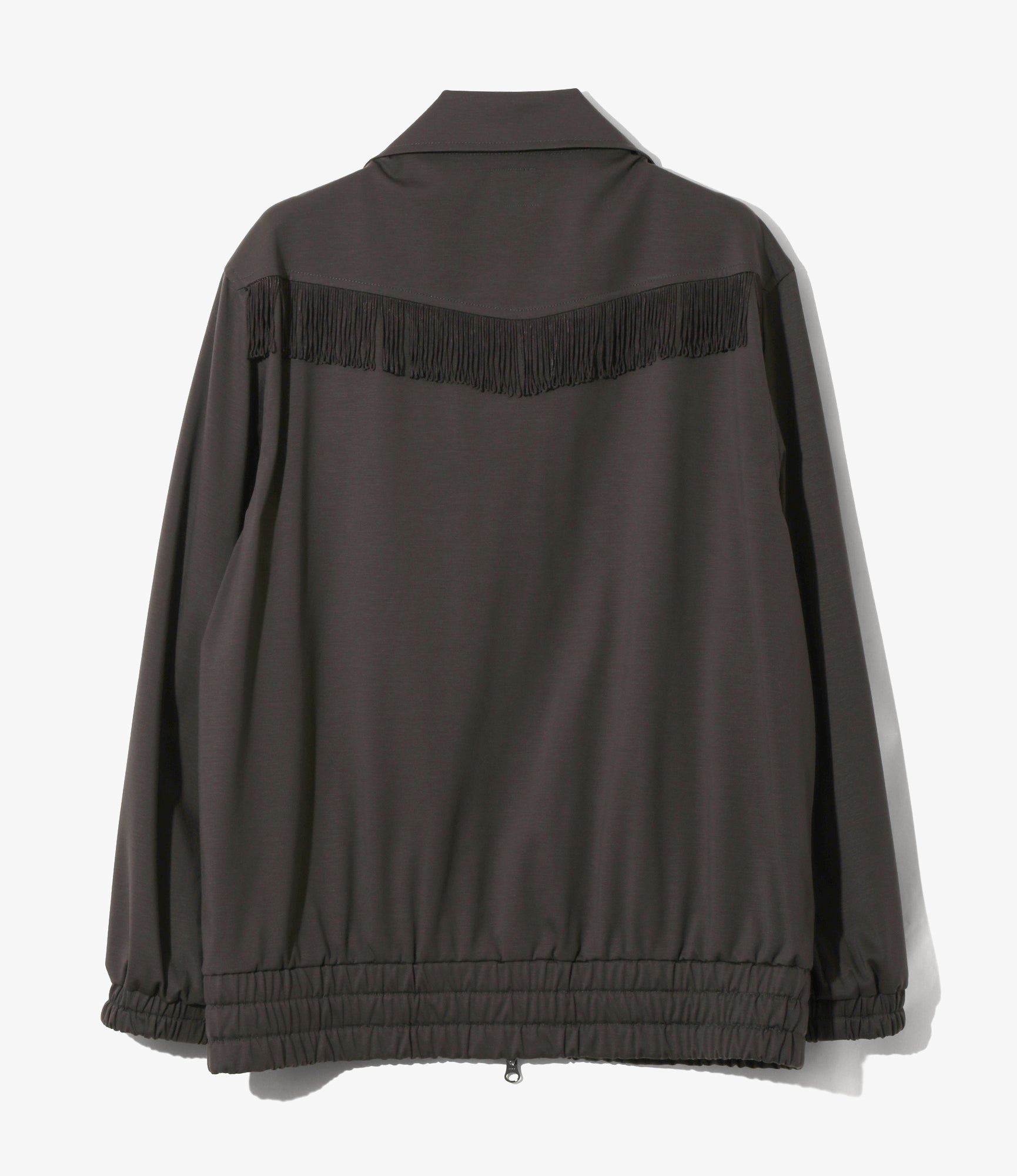 Fringe Track Jacket - Charcoal - High Count Jersey