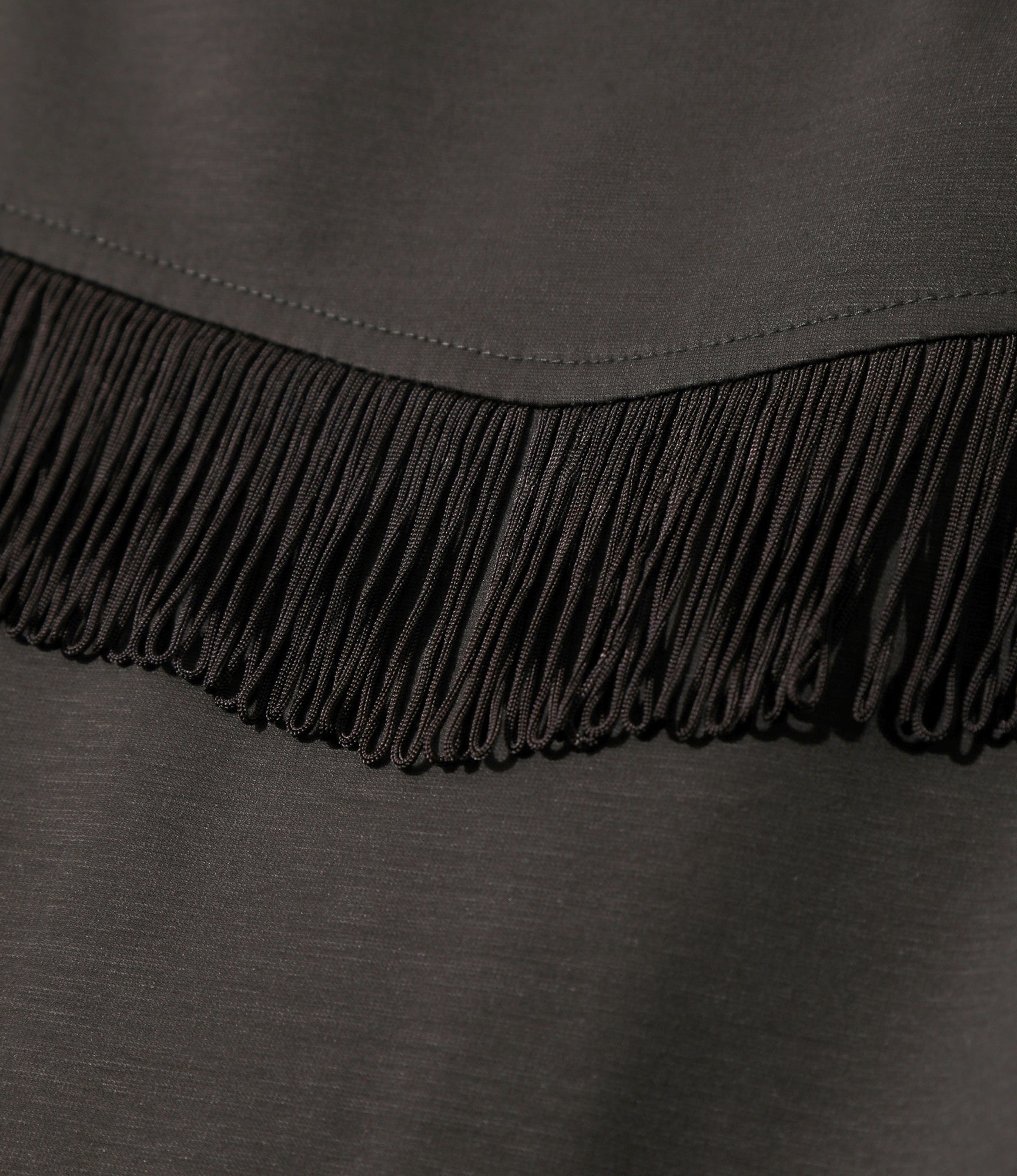 Fringe Track Jacket - Charcoal - High Count Jersey