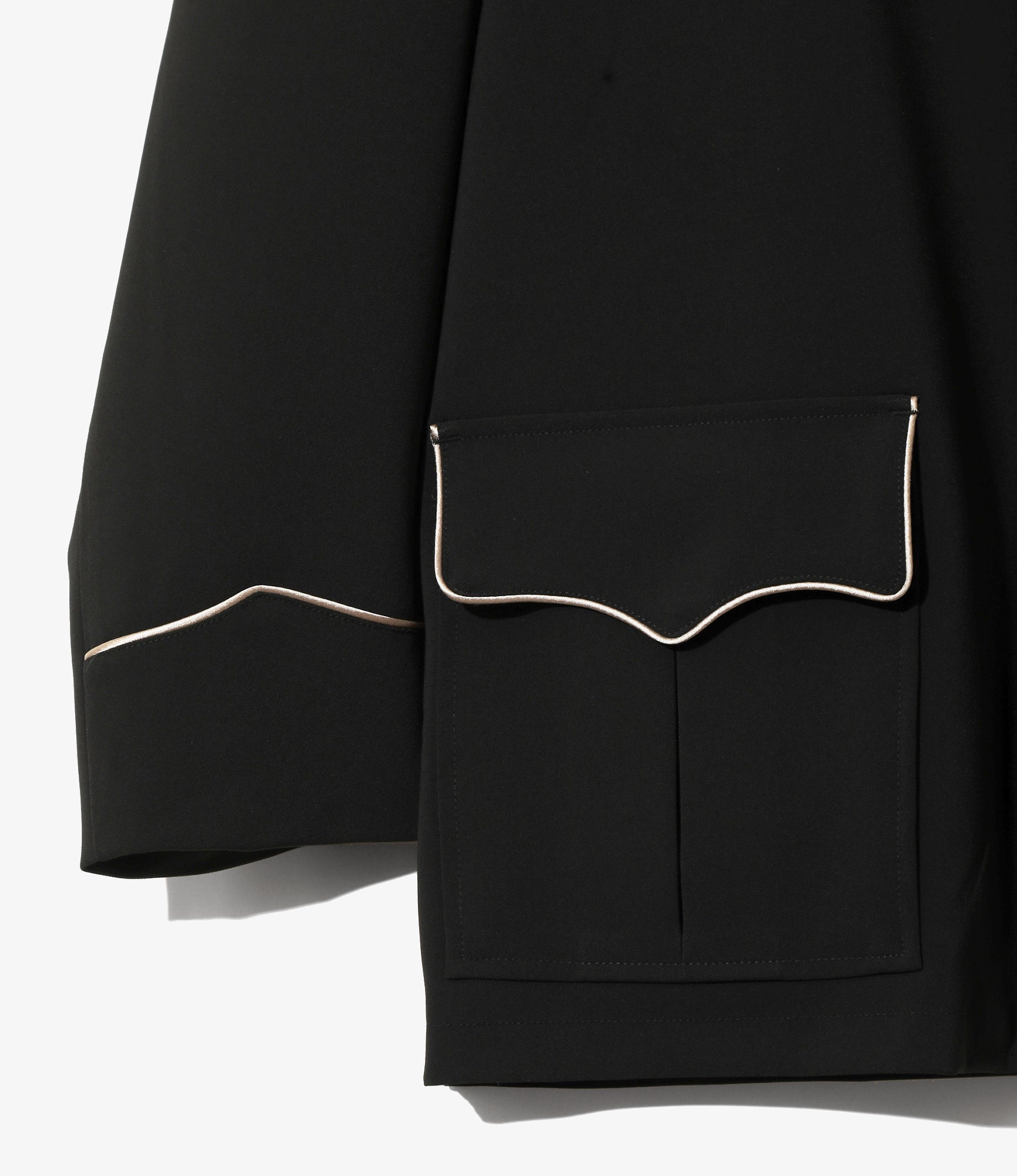 Western Leisure Jacket - Black - Poly Double Cloth