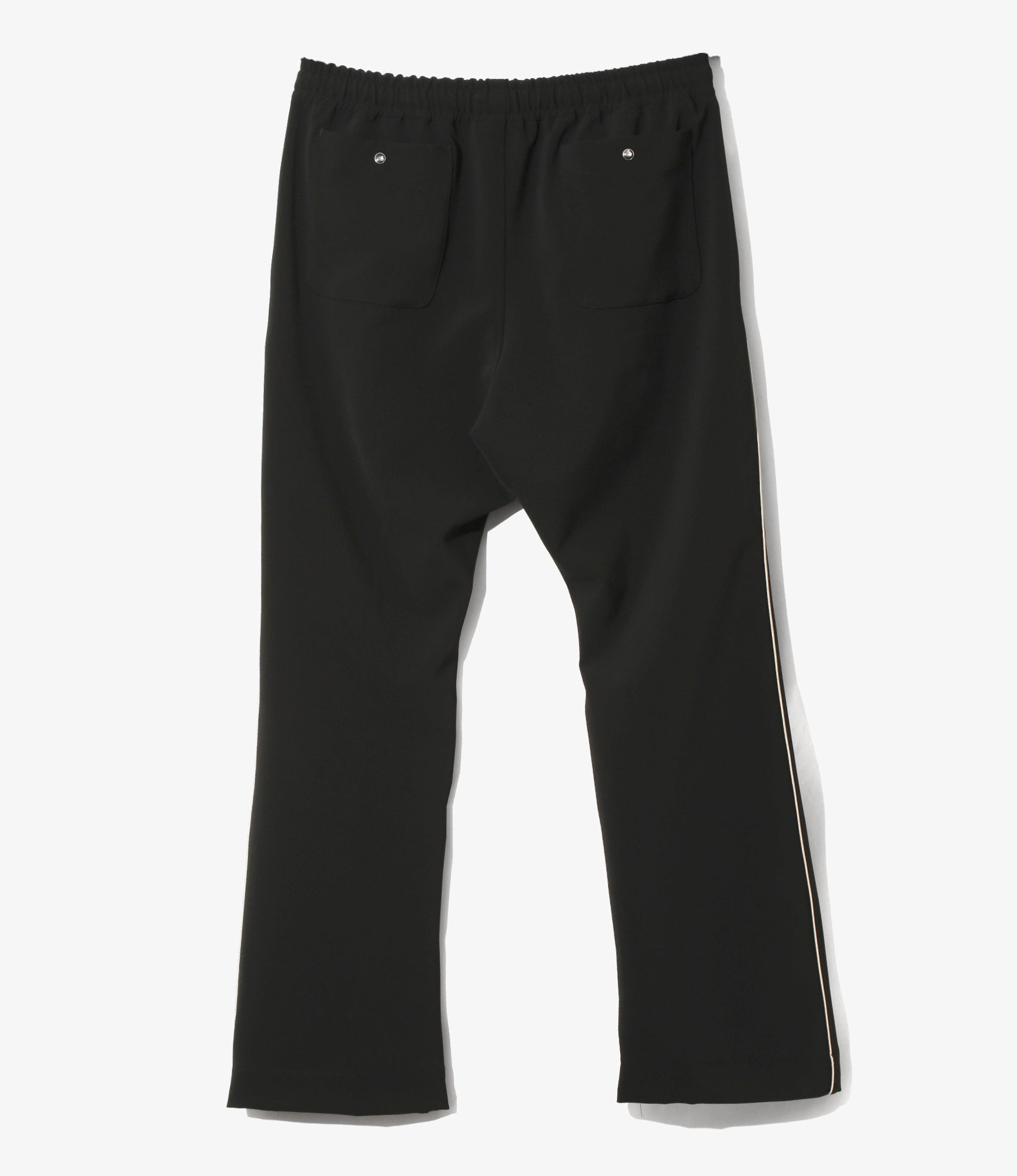 Piping Cowboy Pant - Black - Poly Double Cloth