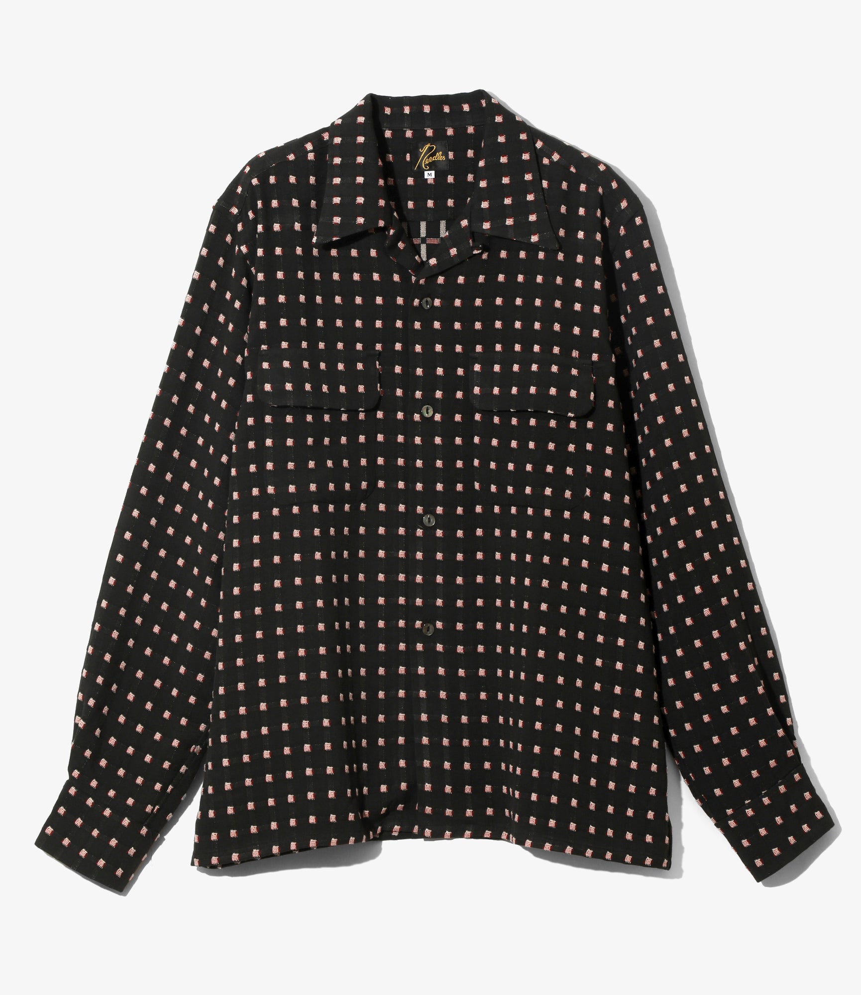 トップス Needles classic shirt Needles - Classic Shirt - Black/Medium - Dobby Square | Nepenthes