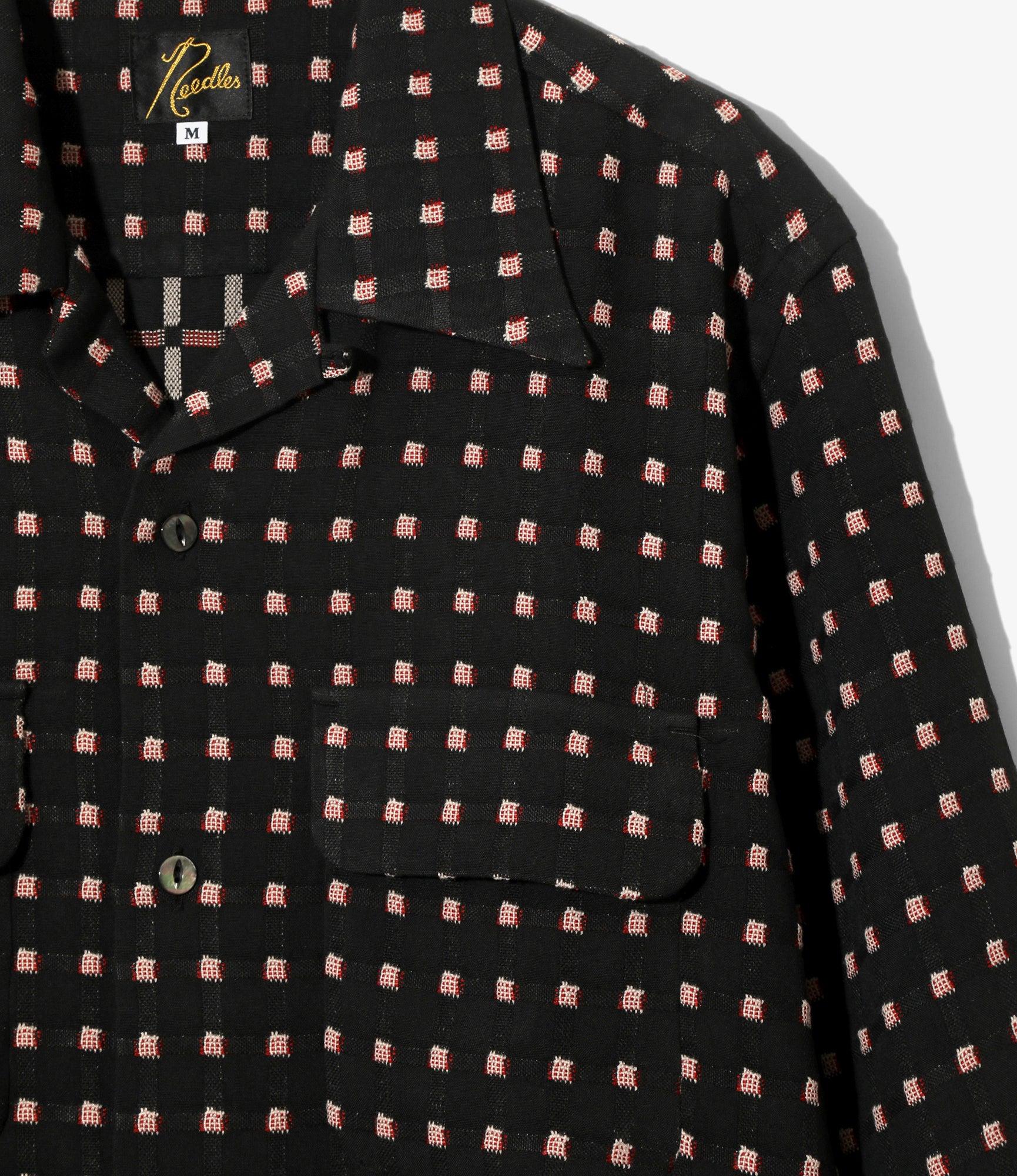 トップス Needles classic shirt Needles - Classic Shirt - Black/Medium - Dobby Square | Nepenthes