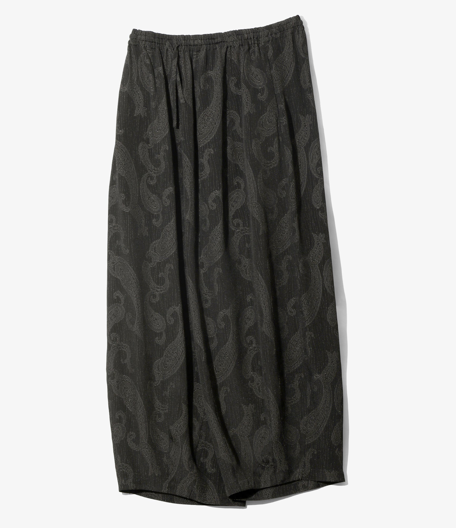 H.D. Pant - Black - Rayon Paisley Jacquard