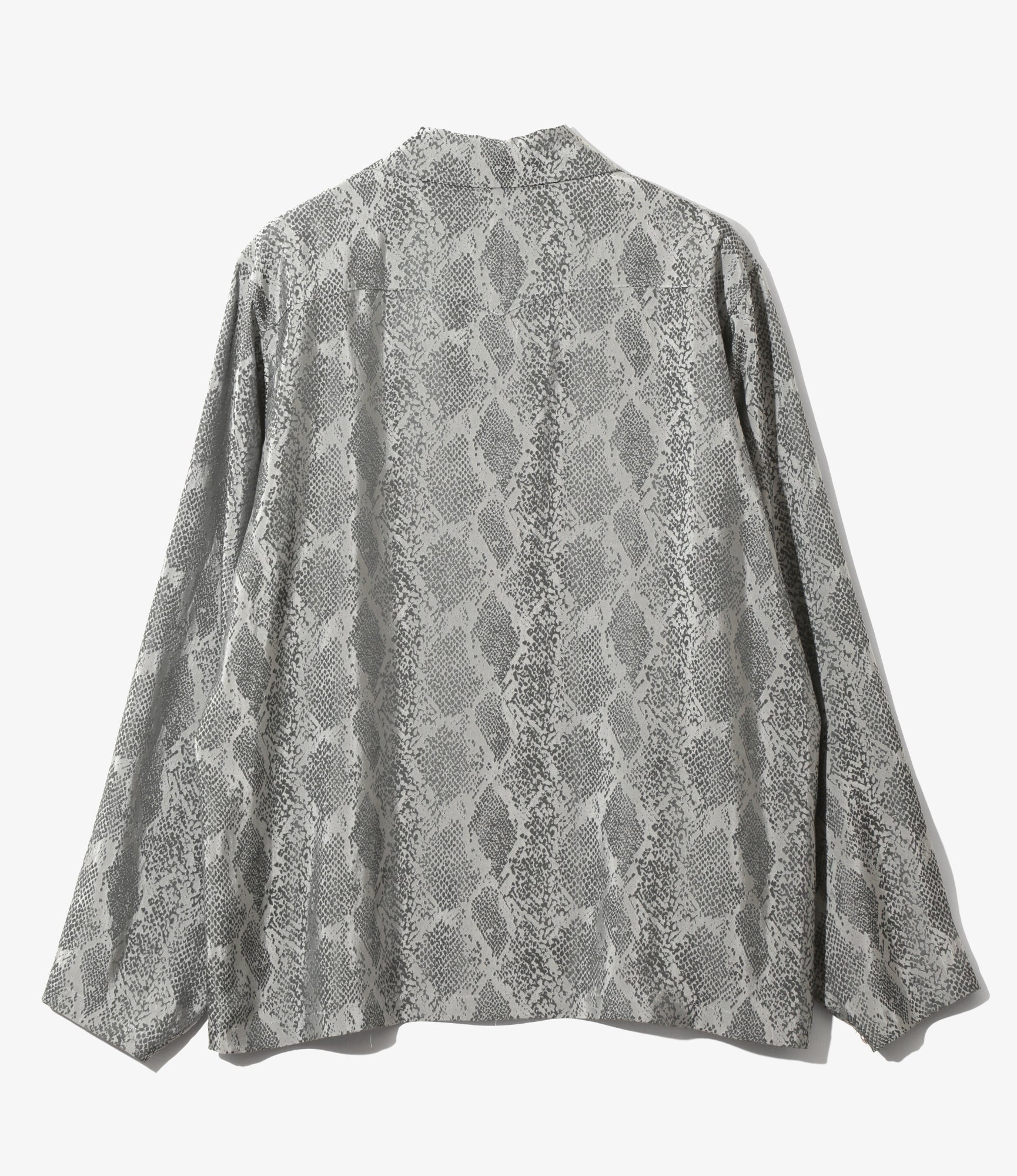 Cowboy One-Up Shirt - Grey - Python Jacquard
