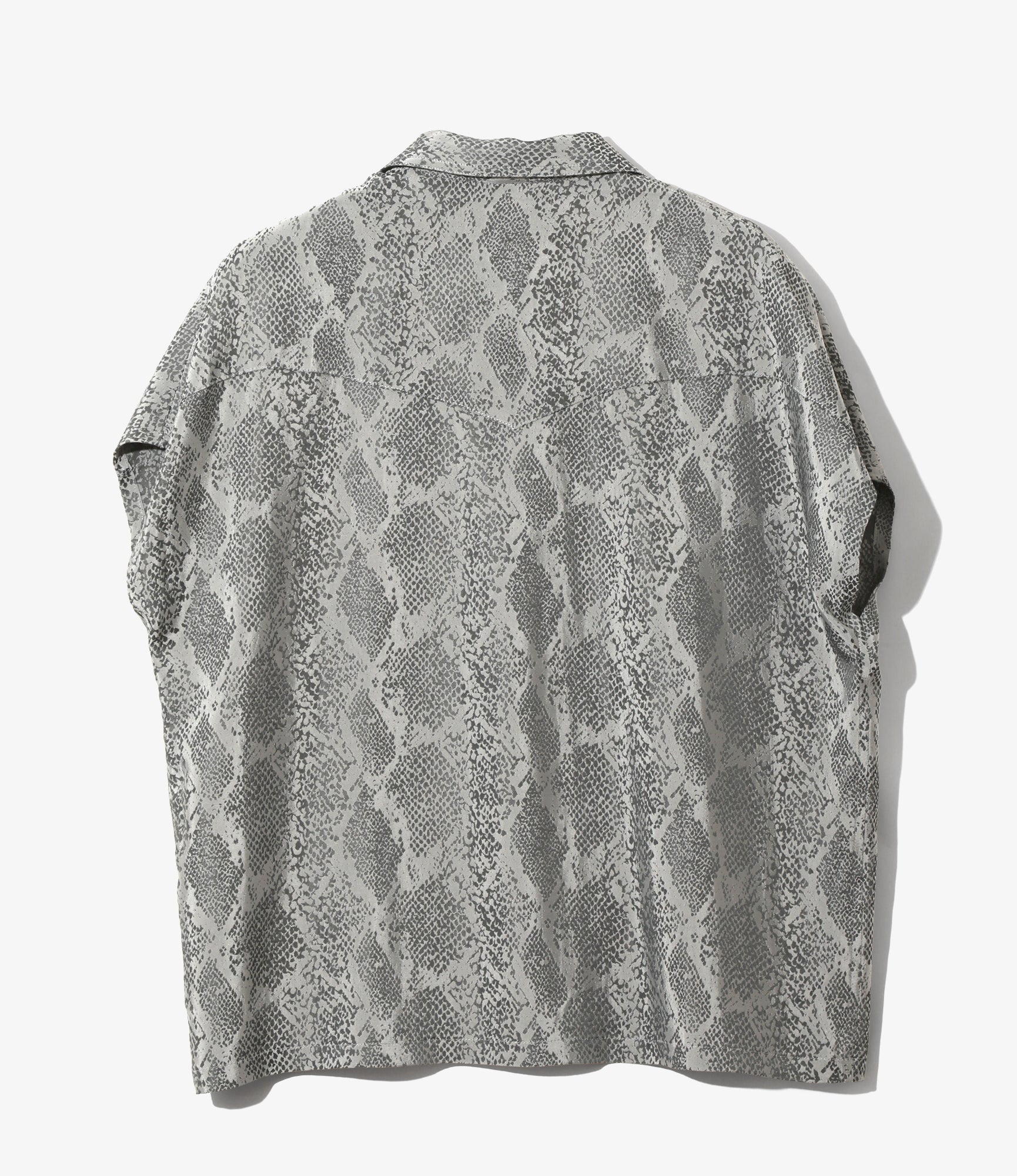 Women's Cowboy French Sleeve Blouse - Python Jacquard