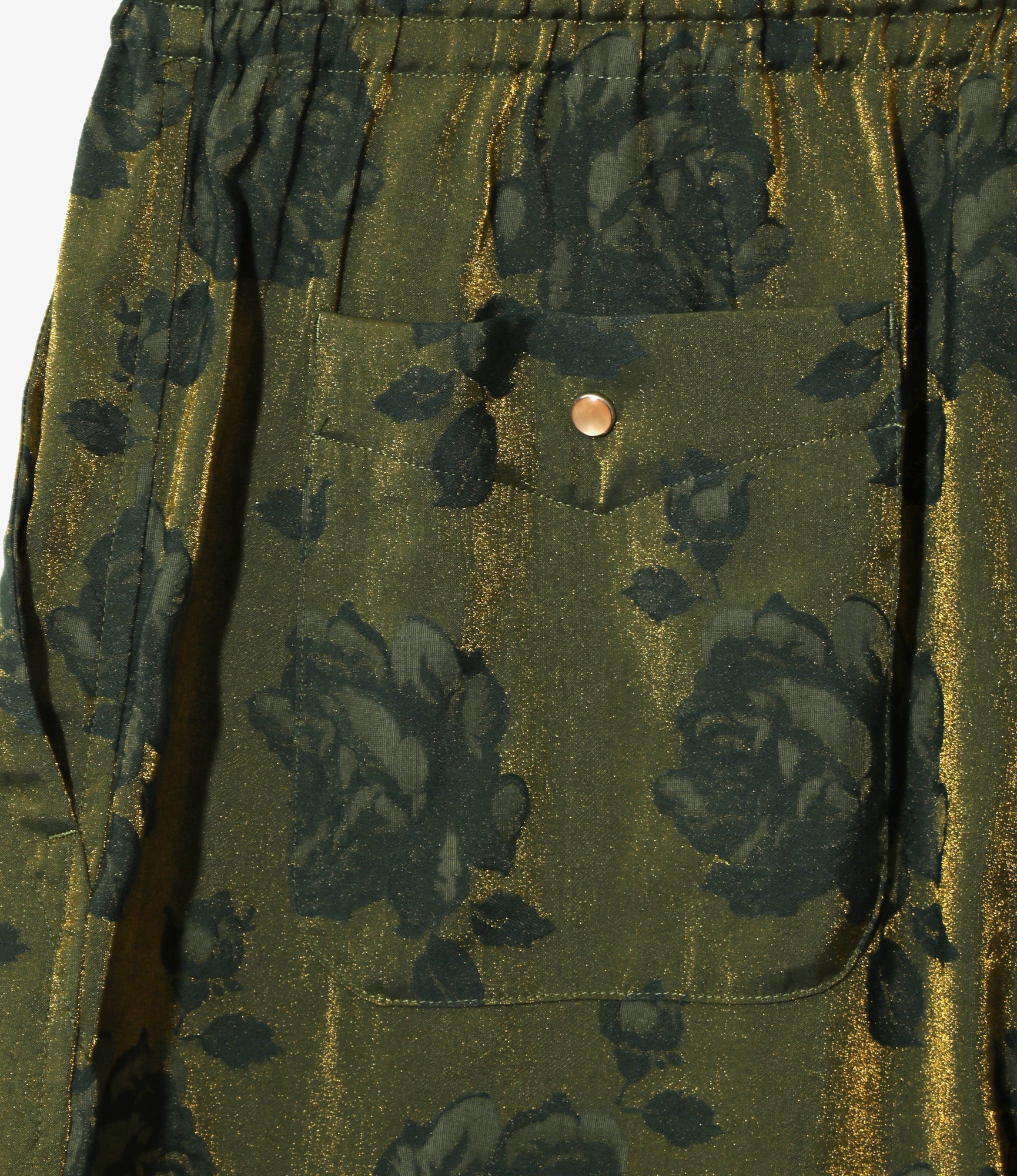 Women's String Cowboy H.D. Pant - Green - Rose Jacquard