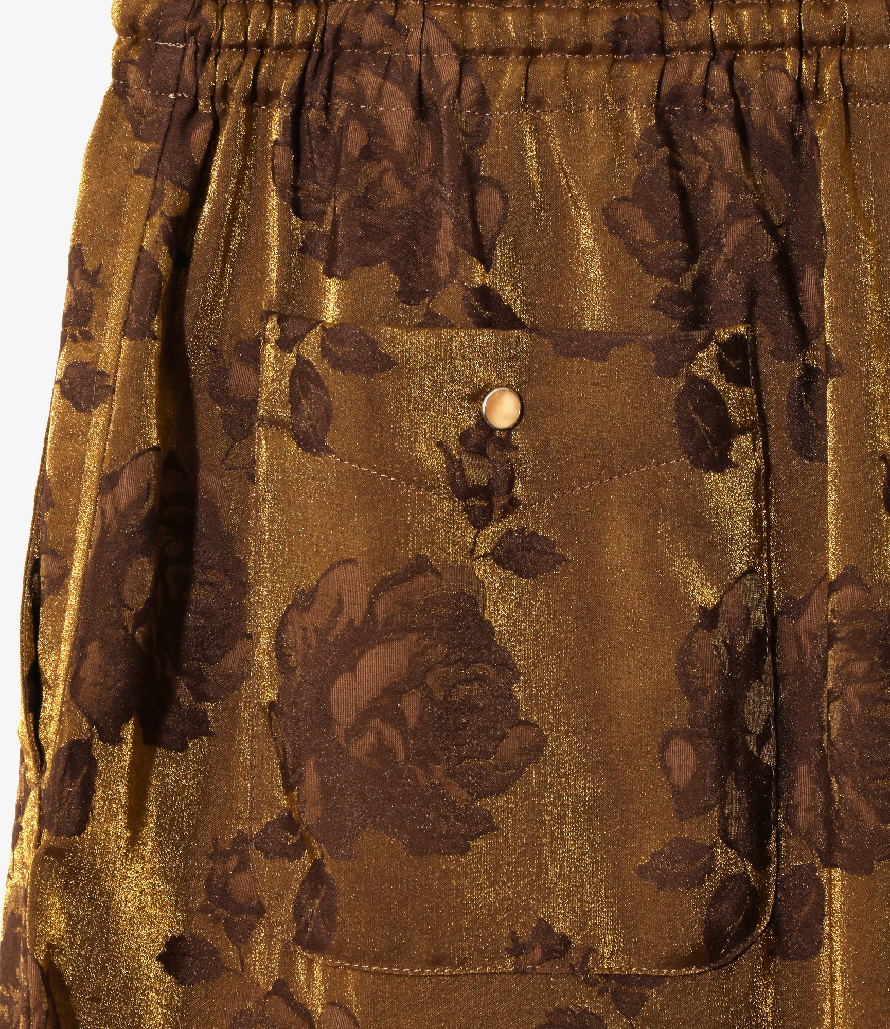 Women's String Cowboy H.D. Pant - Brown - Rose Jacquard