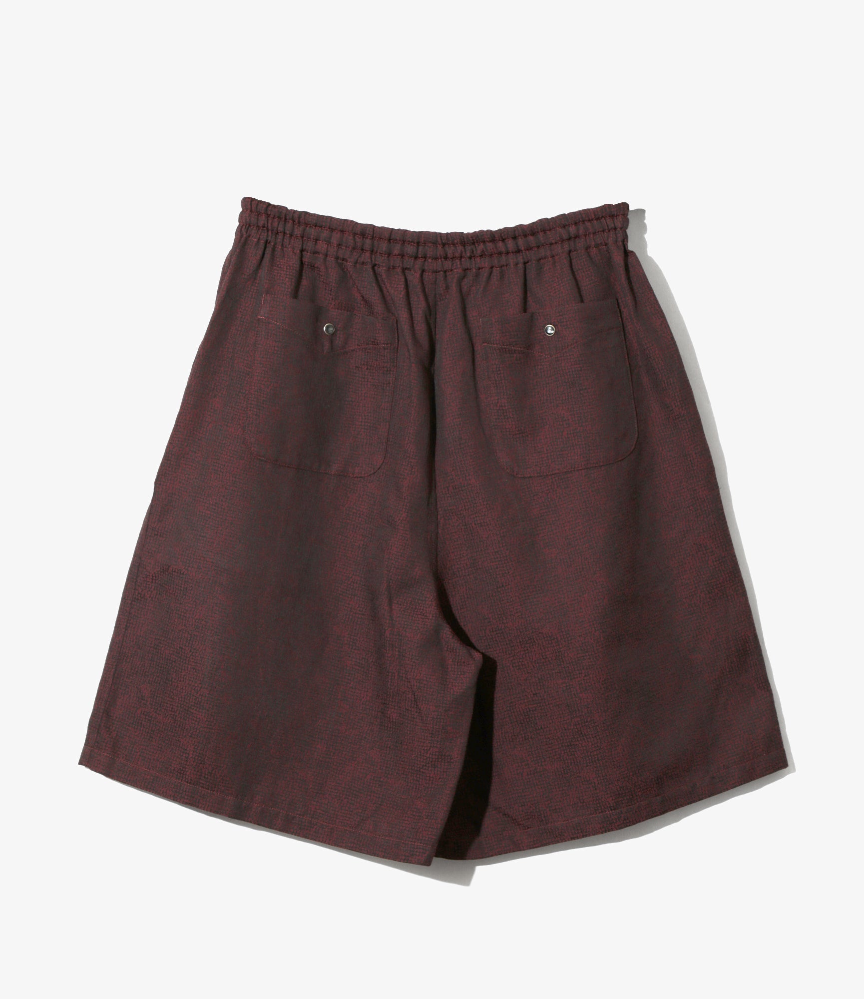 String Cowboy H.D. Short - Burgundy - Micro Shadow Plaid