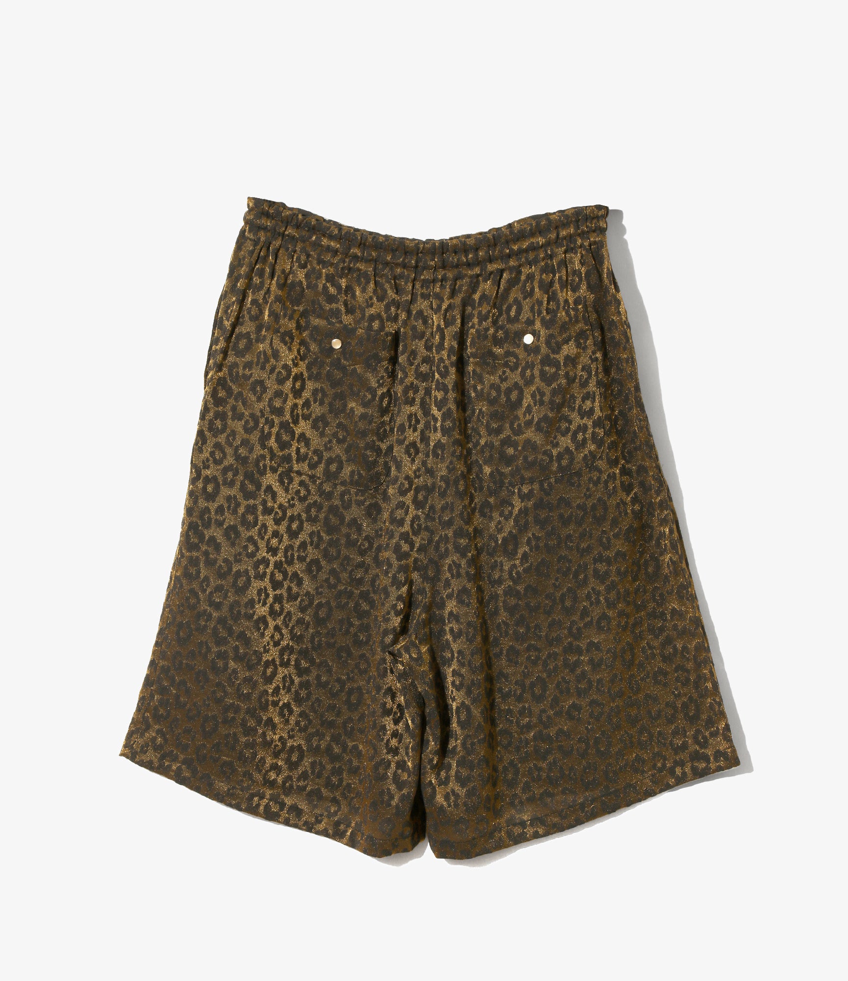 String Cowboy H.D. Short - Gold - Rayon Leopard Jacquard