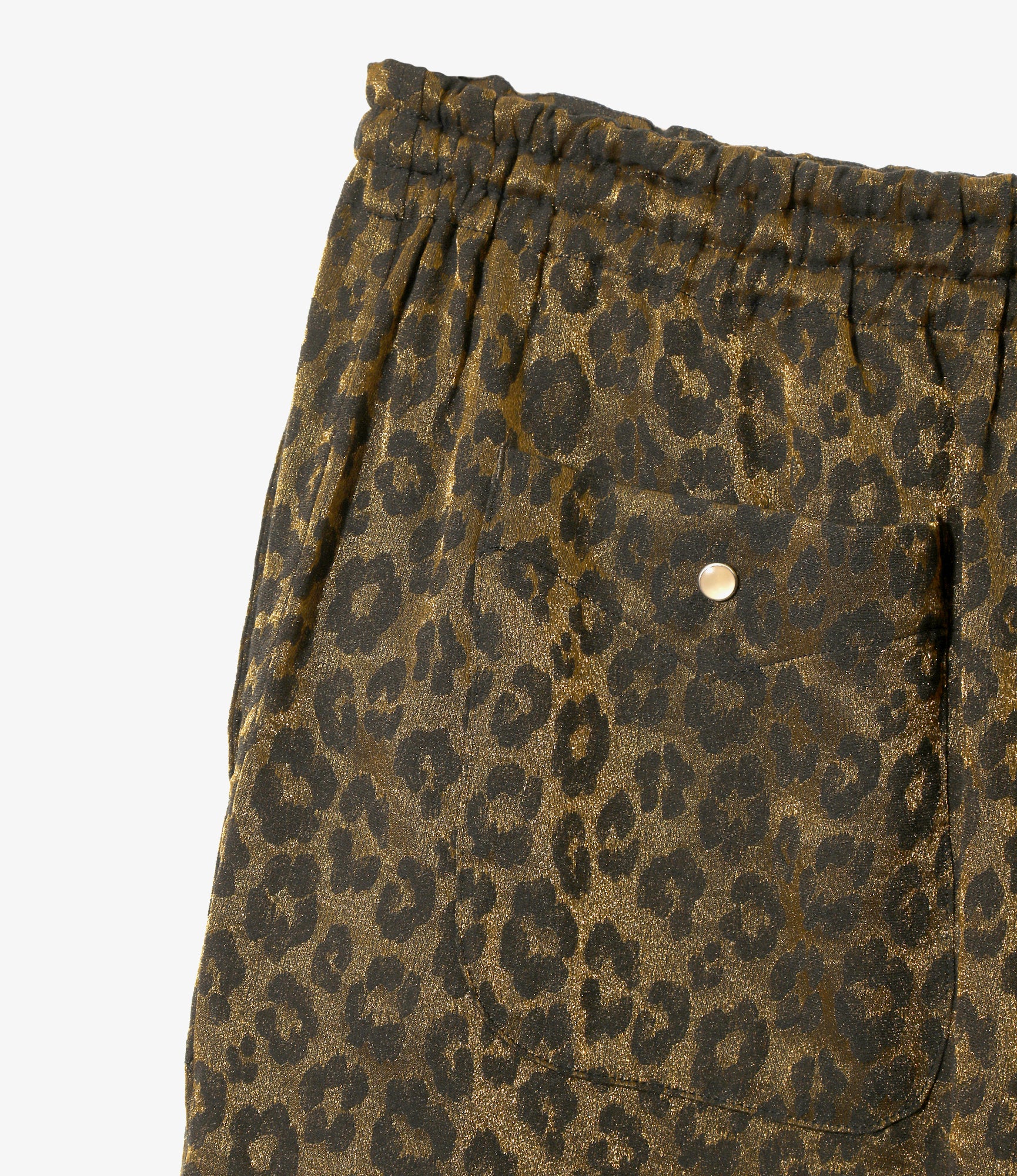 String Cowboy H.D. Short - Gold - Rayon Leopard Jacquard