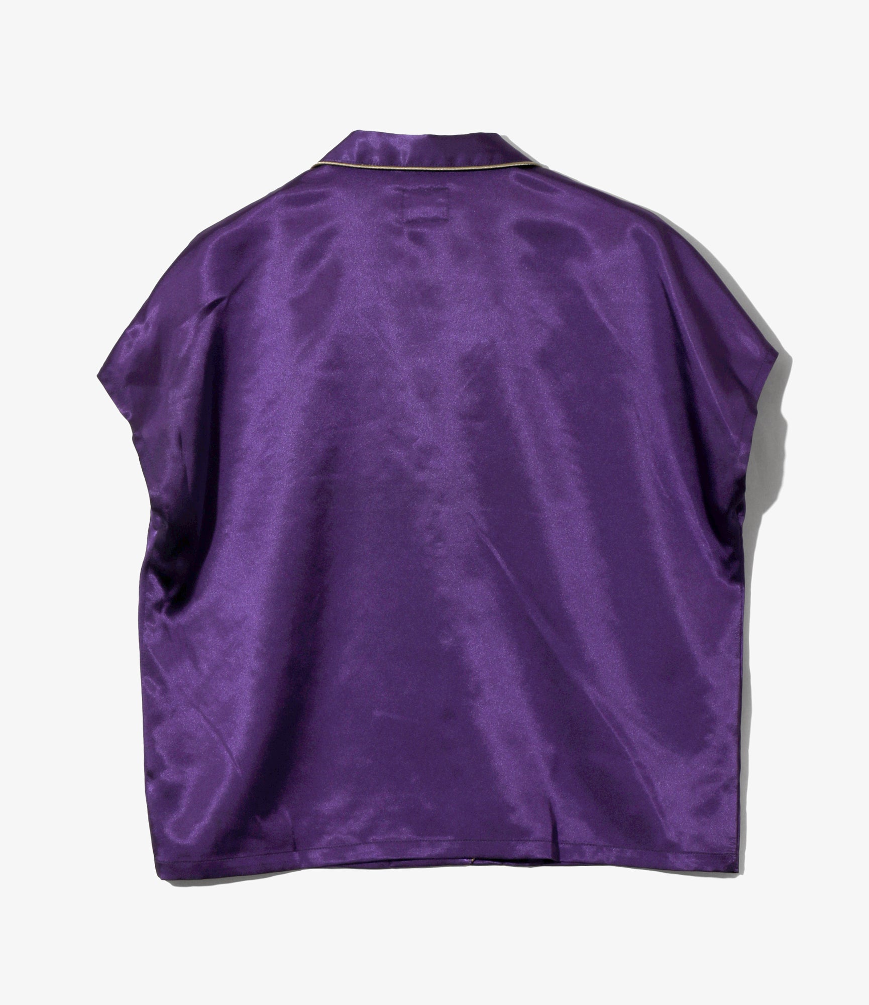 Women's French Sleeve Blouse - Purple - Poly Sateen