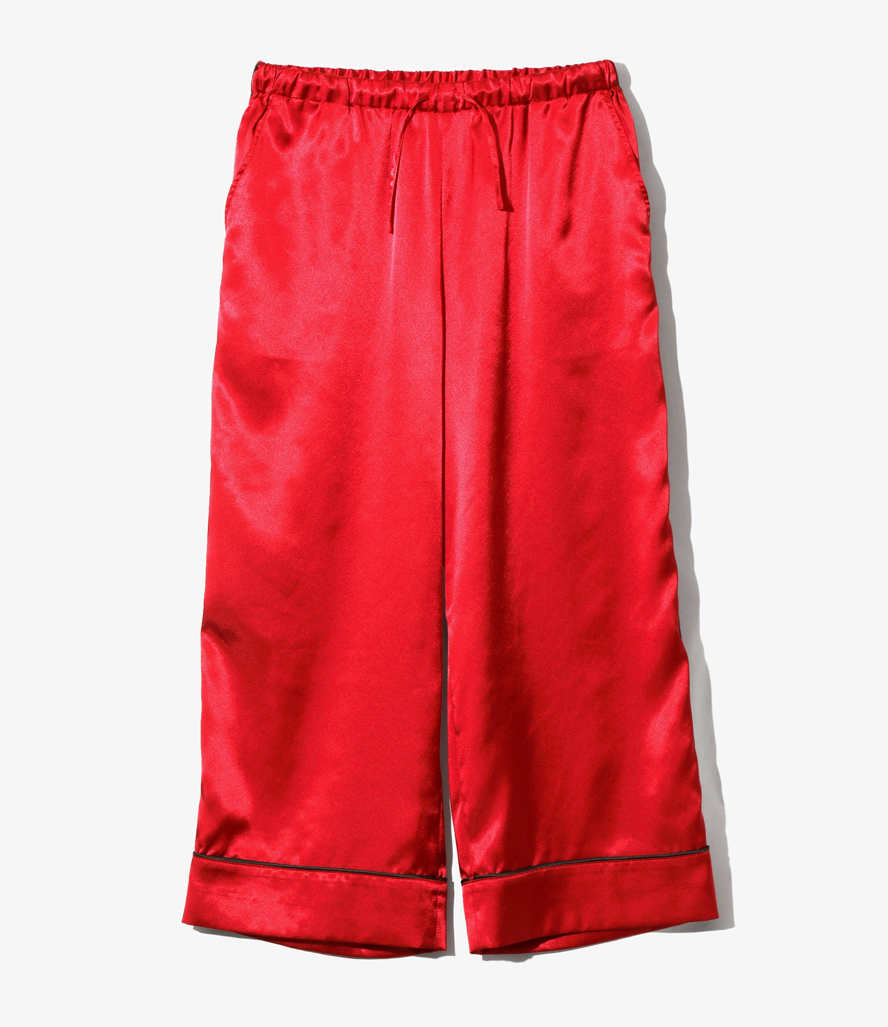 Women's String Easy Pant - Red - Poly Sateen