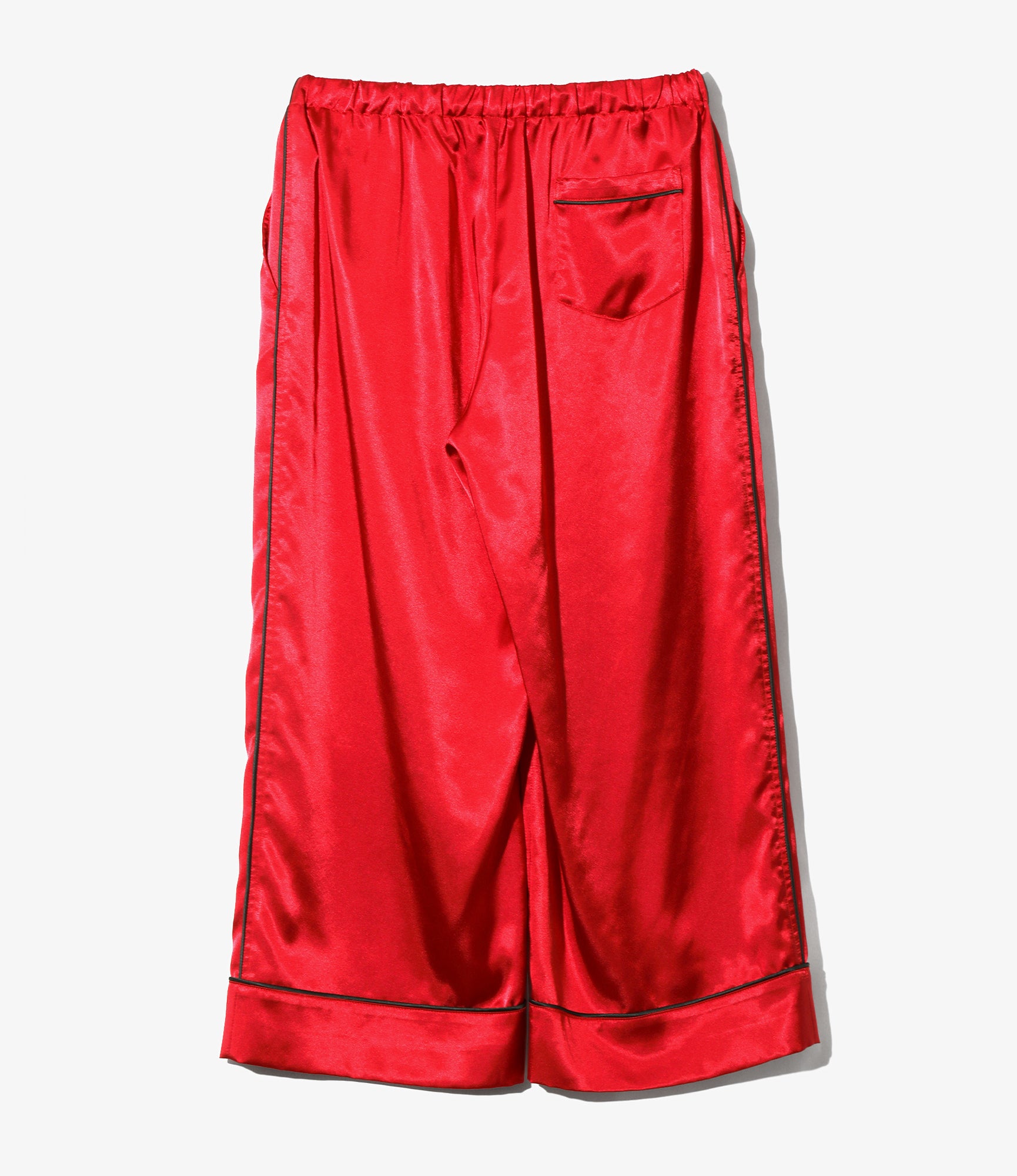 Women's String Easy Pant - Red - Poly Sateen
