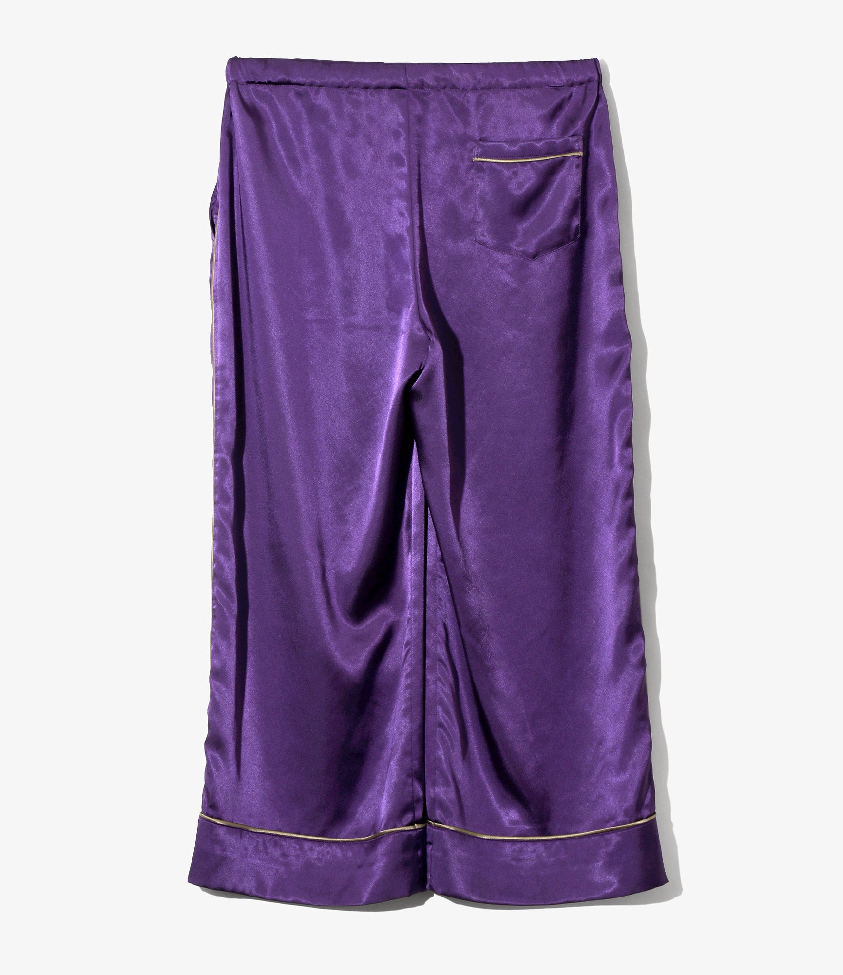 Women's String Easy Pant - Purple - Poly Sateen