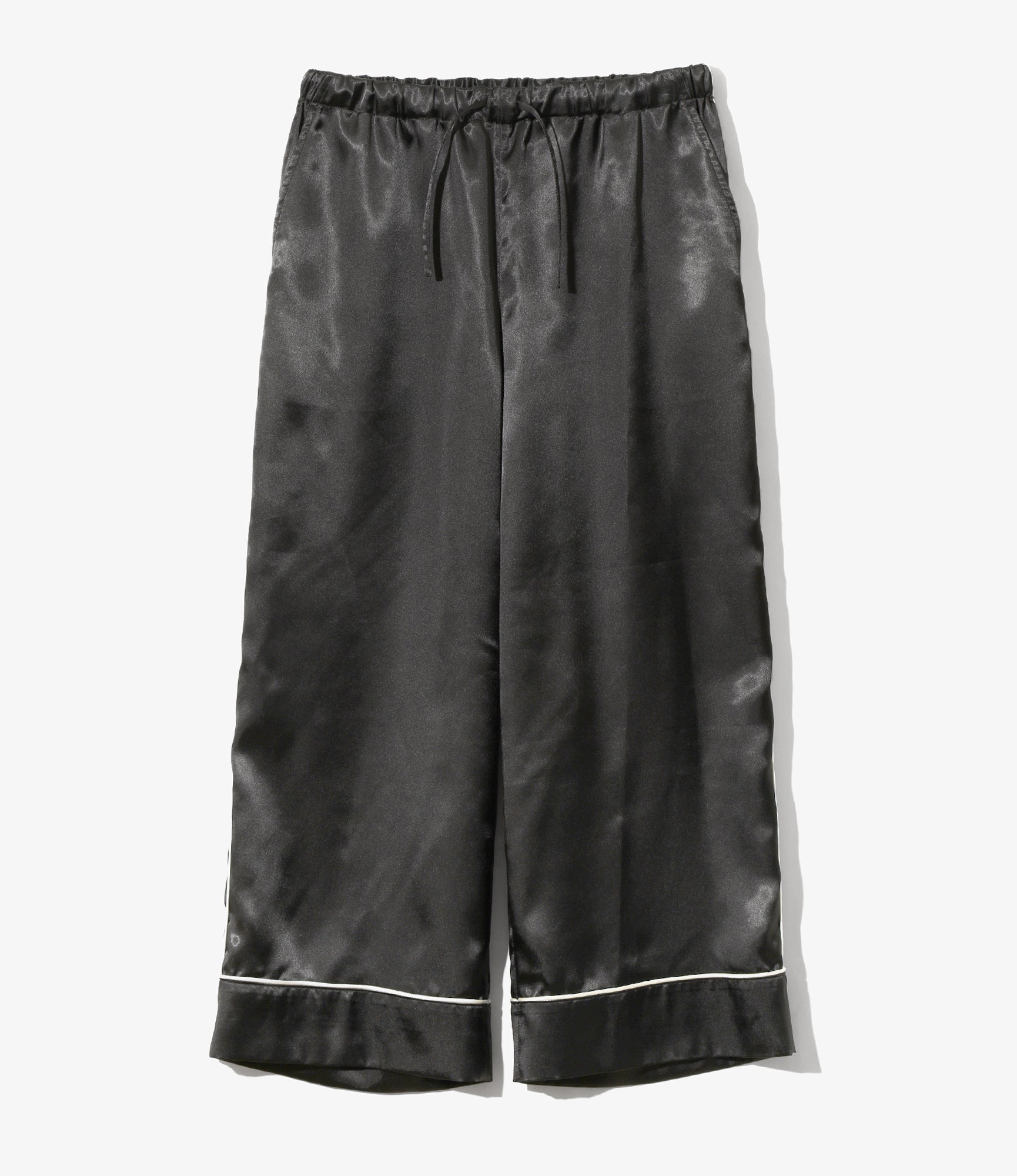 Women's String Easy Pant - Black - Poly Sateen
