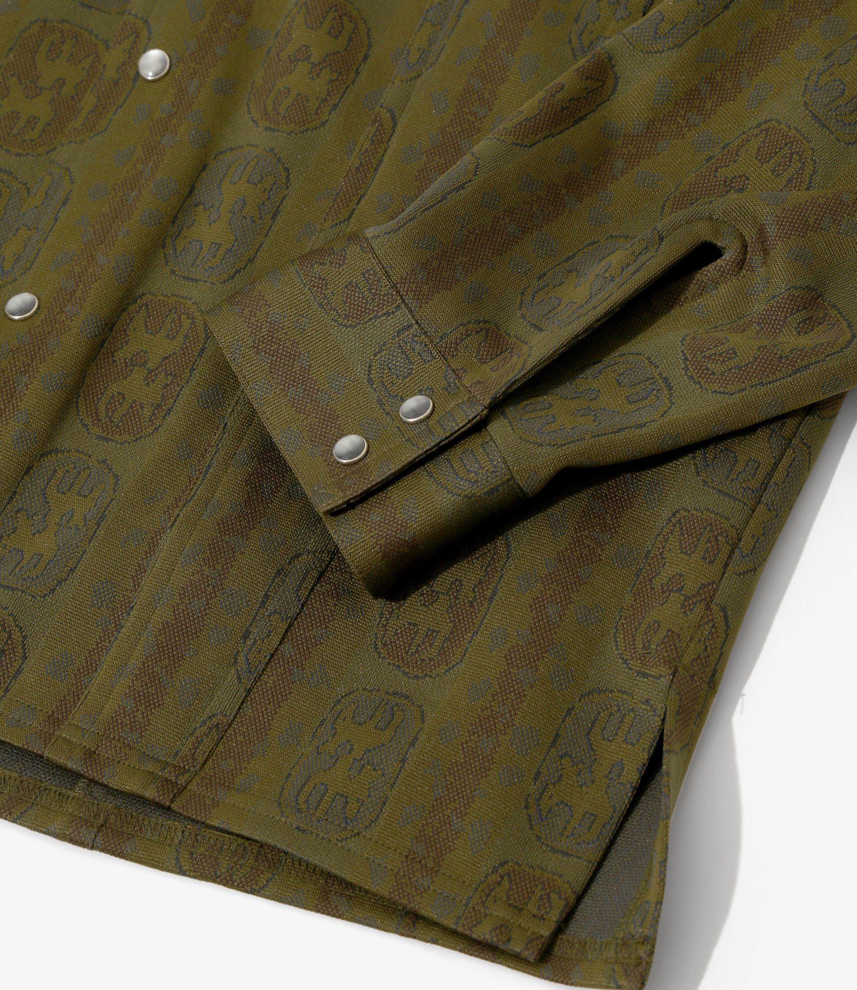 Women's Saddleman Shirt - Olive - Poly Jacquard