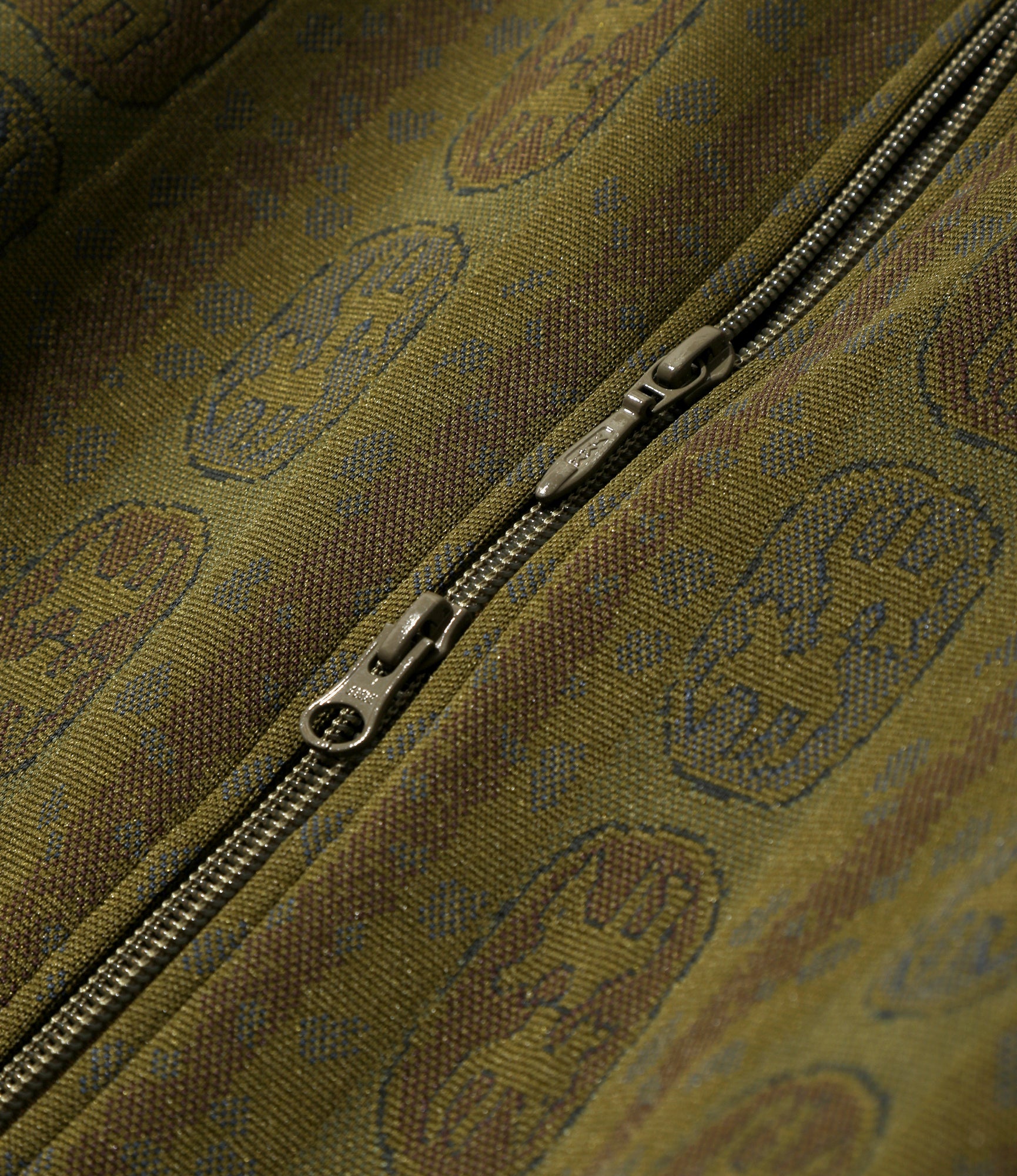 Track Jacket - Olive - Poly Jacquard