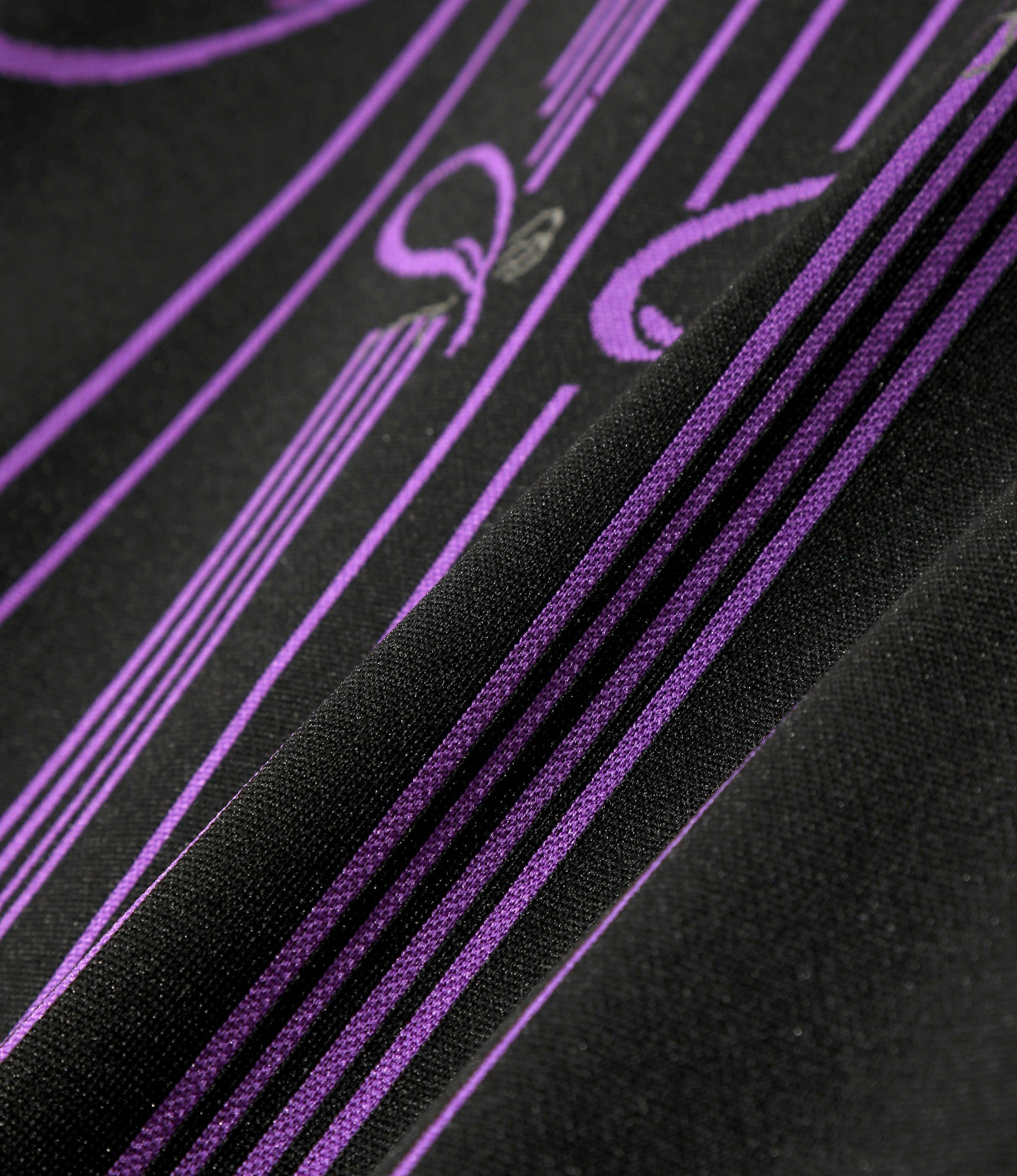 Track Jacket - Black - Poly Jacquard