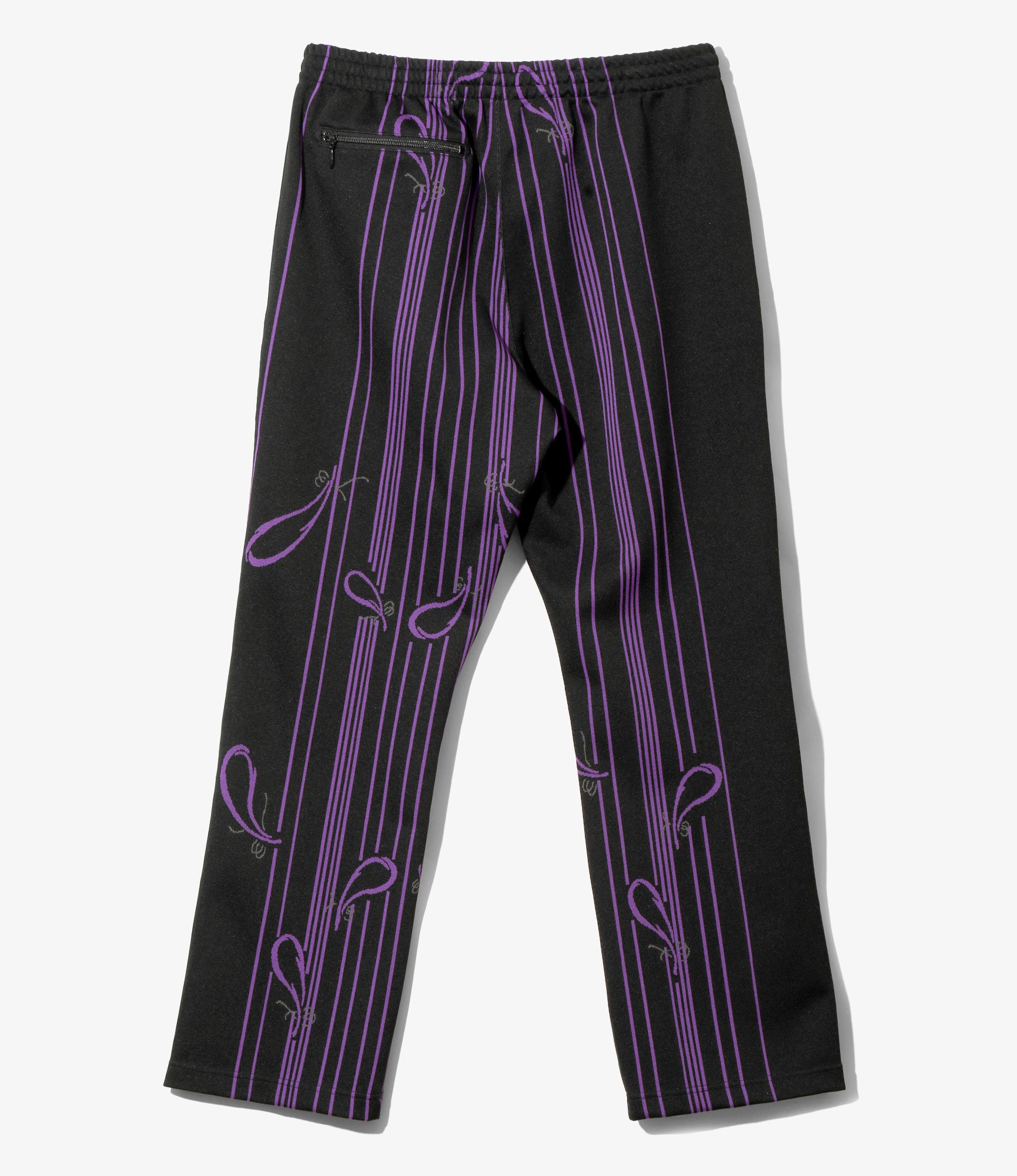 Women's Track Pant - Black - Poly Jacquard