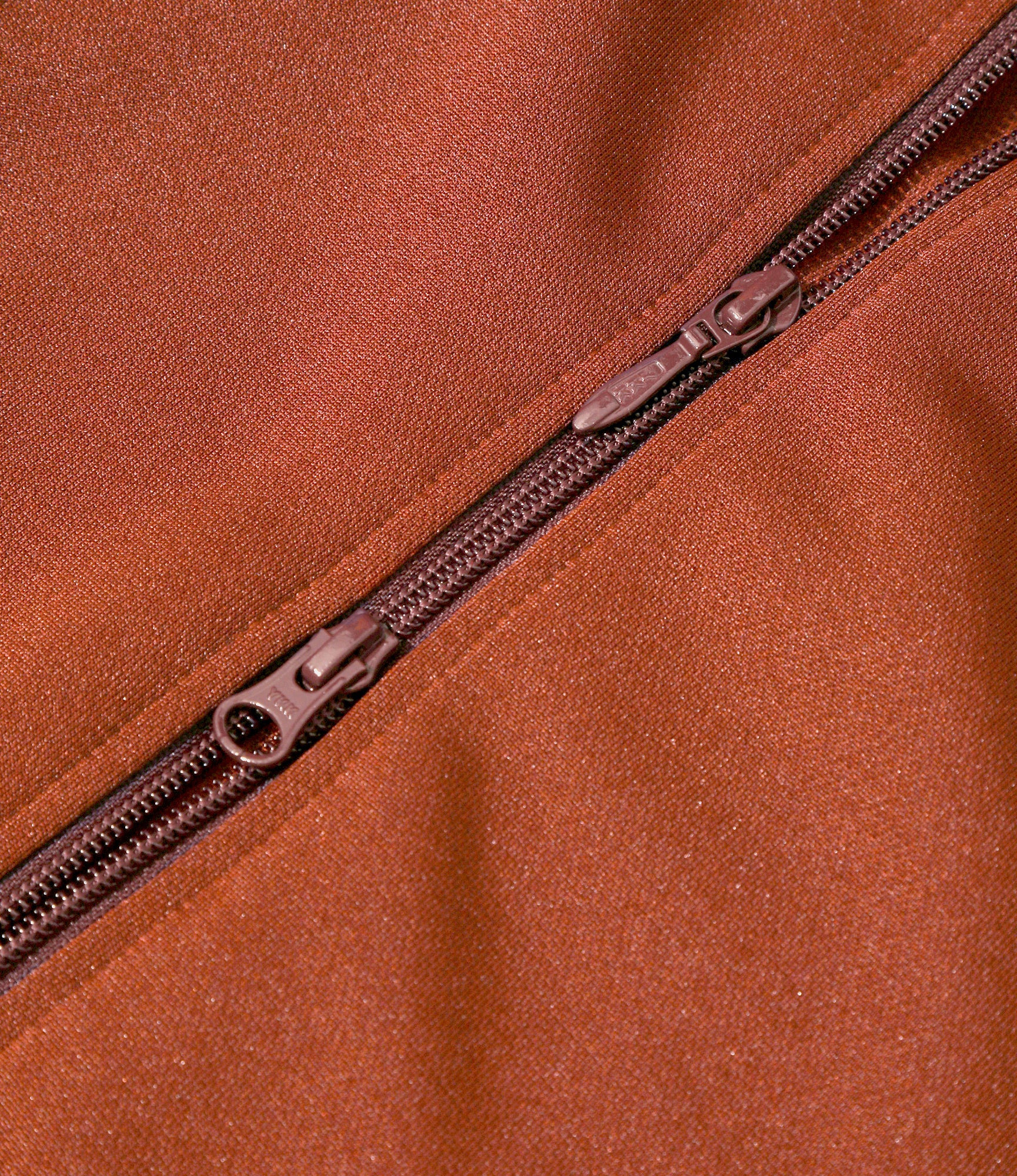 Women's Track Jacket - Rust - Poly Smooth