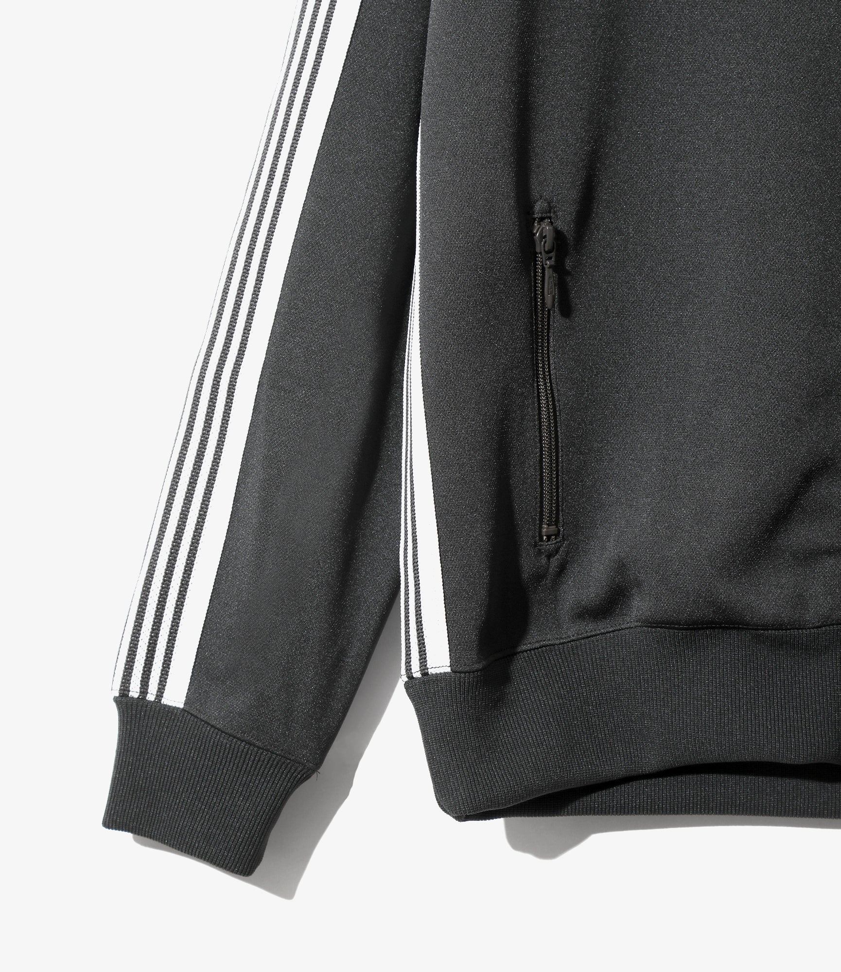 Women's Track Jacket - Charcoal - Poly Smooth