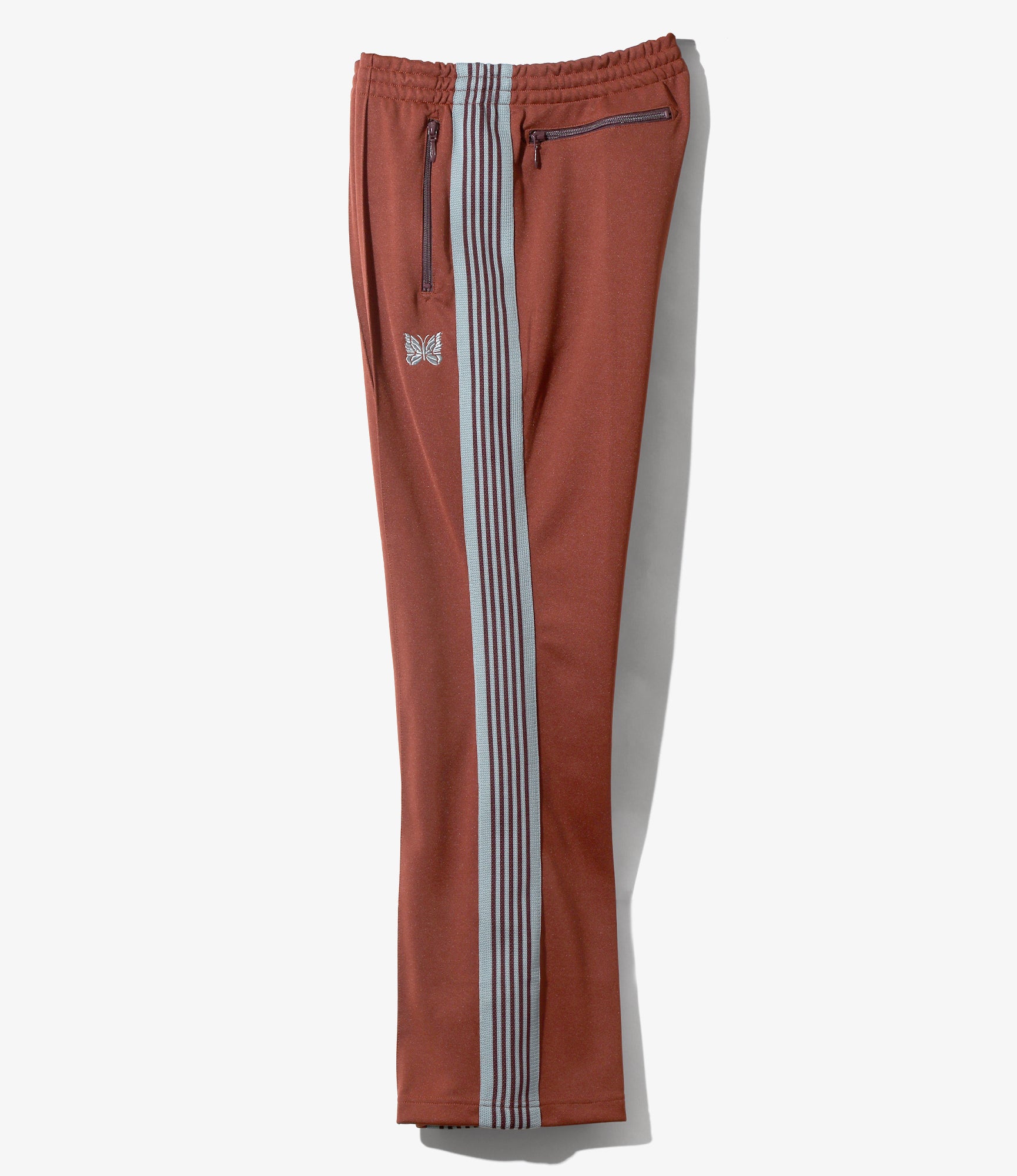 Boot-Cut Track Pant - Rust - Poly Smooth