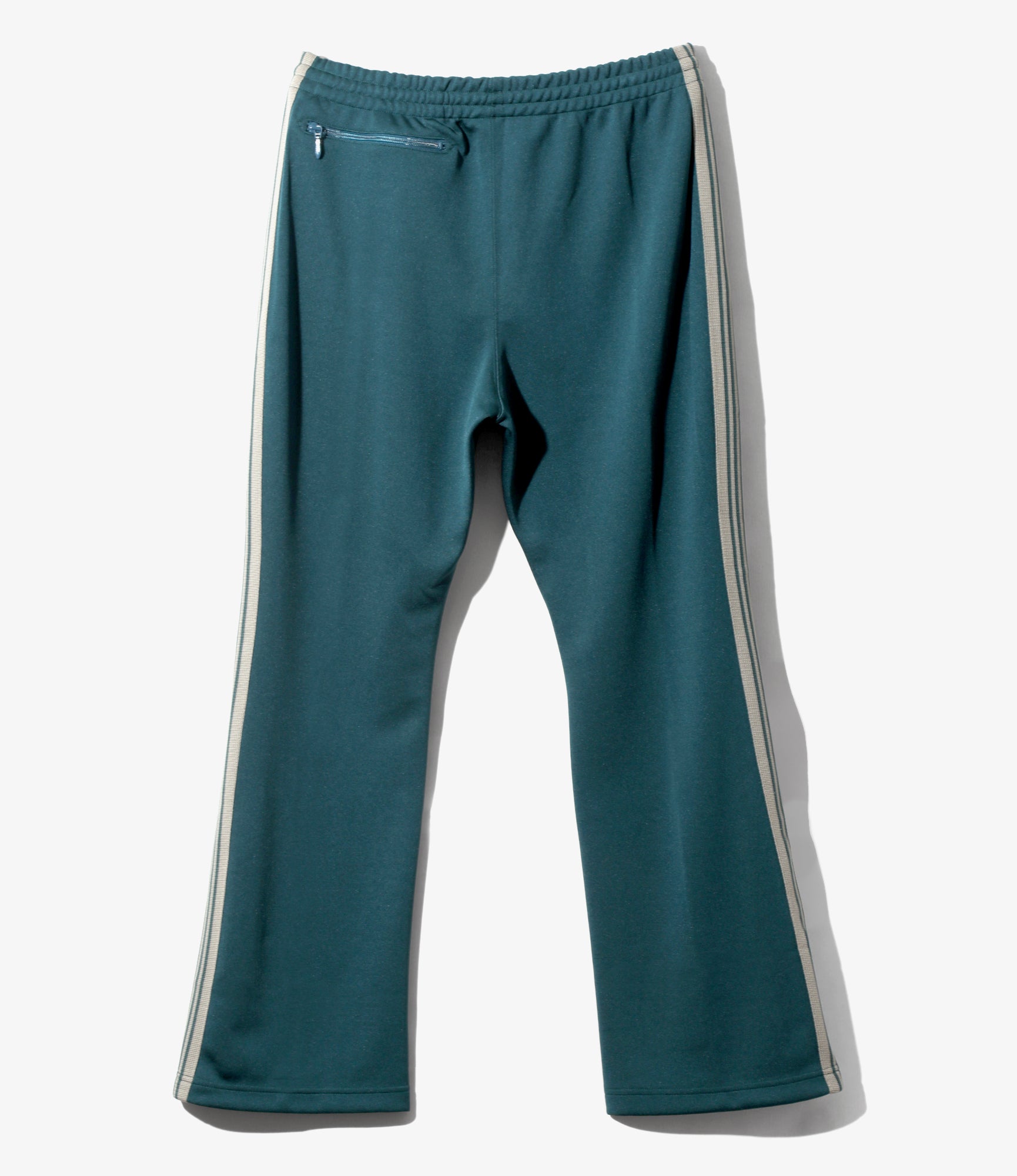 Women's Boot-Cut Track Pant - Green - Poly Smooth