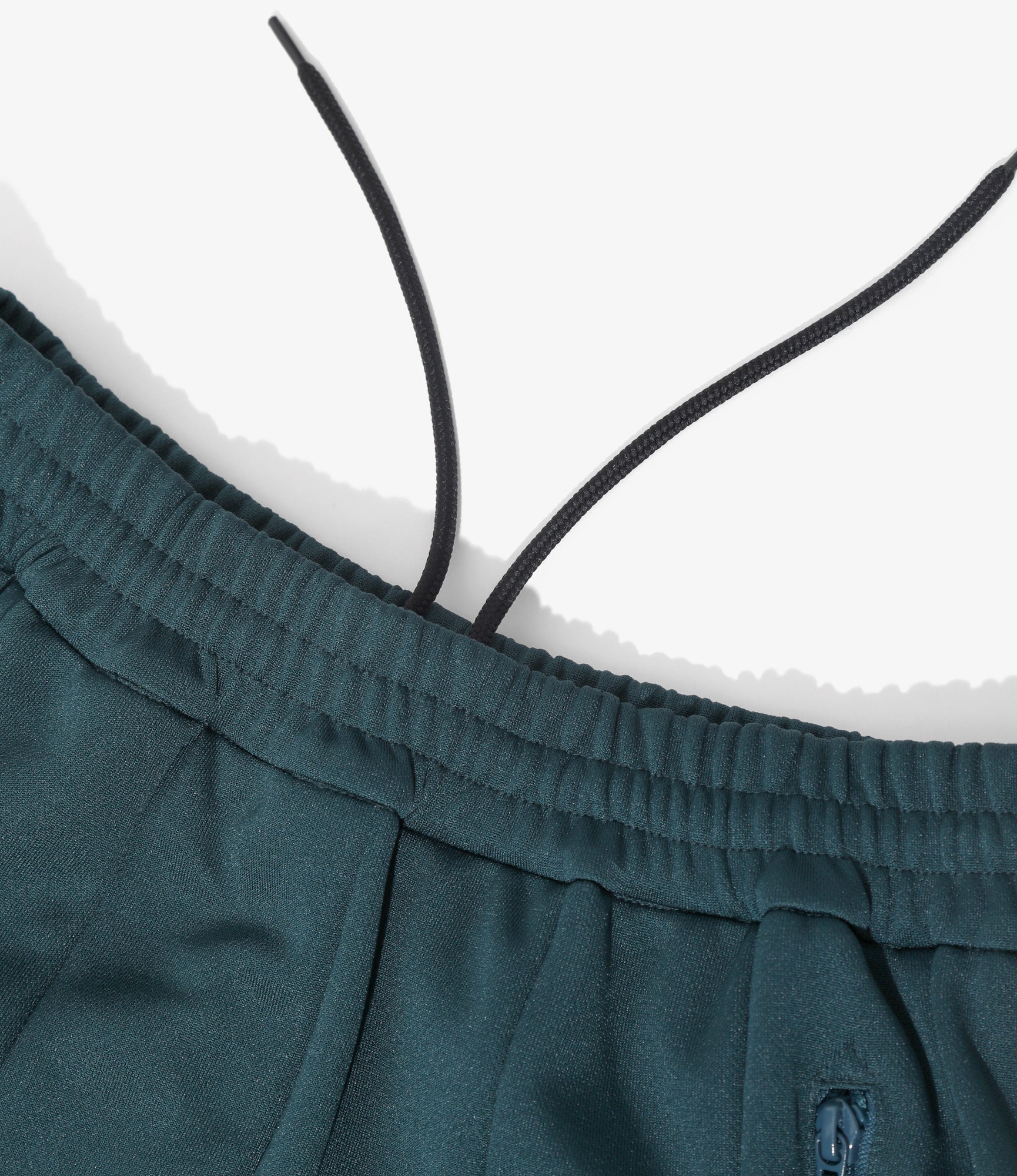 Women's Pleated Track Skirt - Green - Poly Smooth