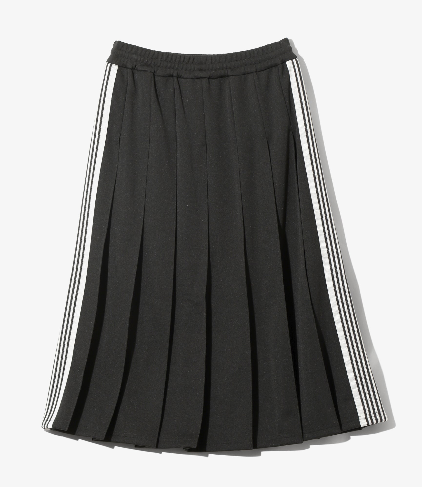 Women's Pleated Track Skirt - Charcoal - Poly Smooth