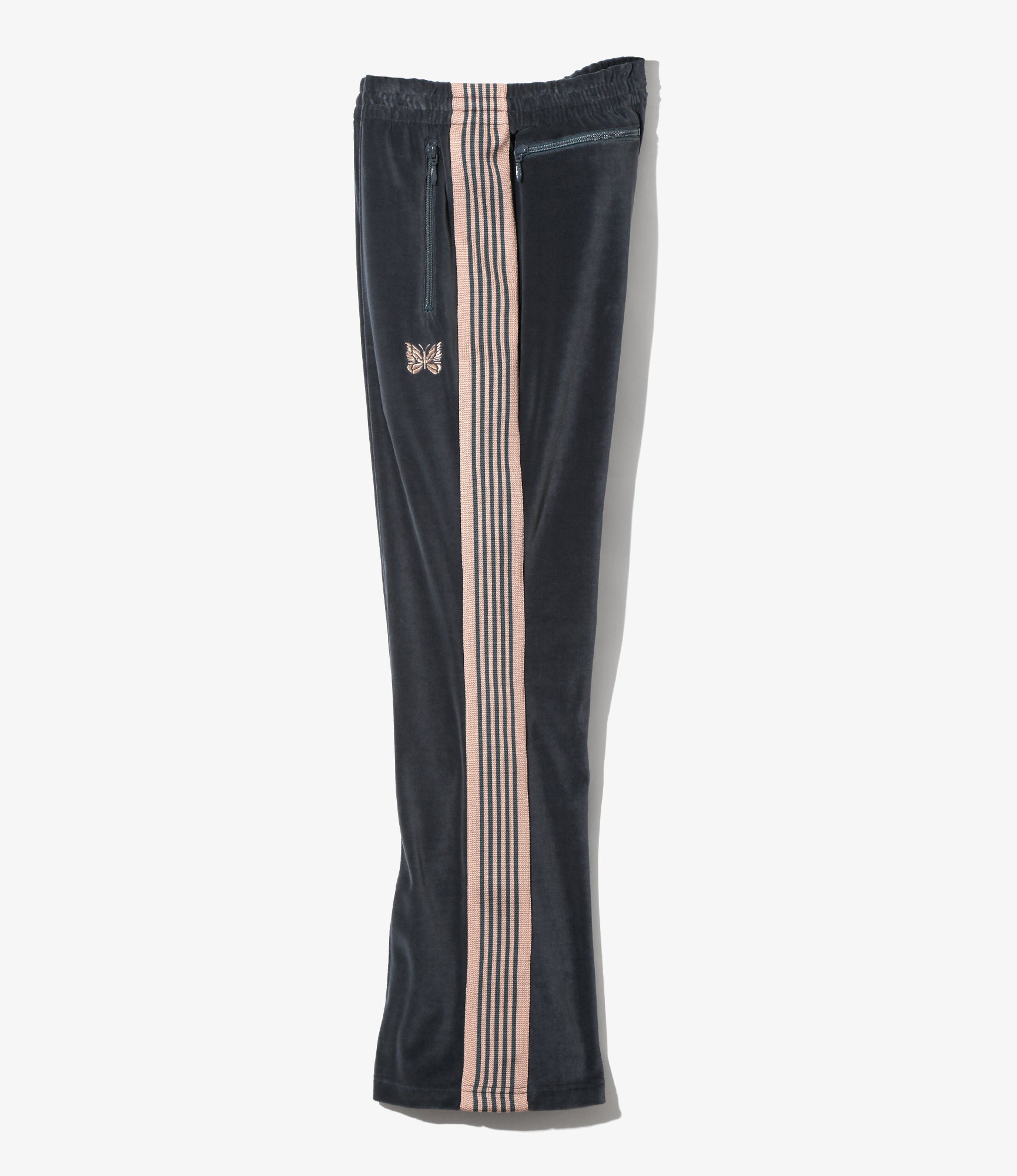 Boot-Cut Track Pant - Steel Blue - C/PE Velour