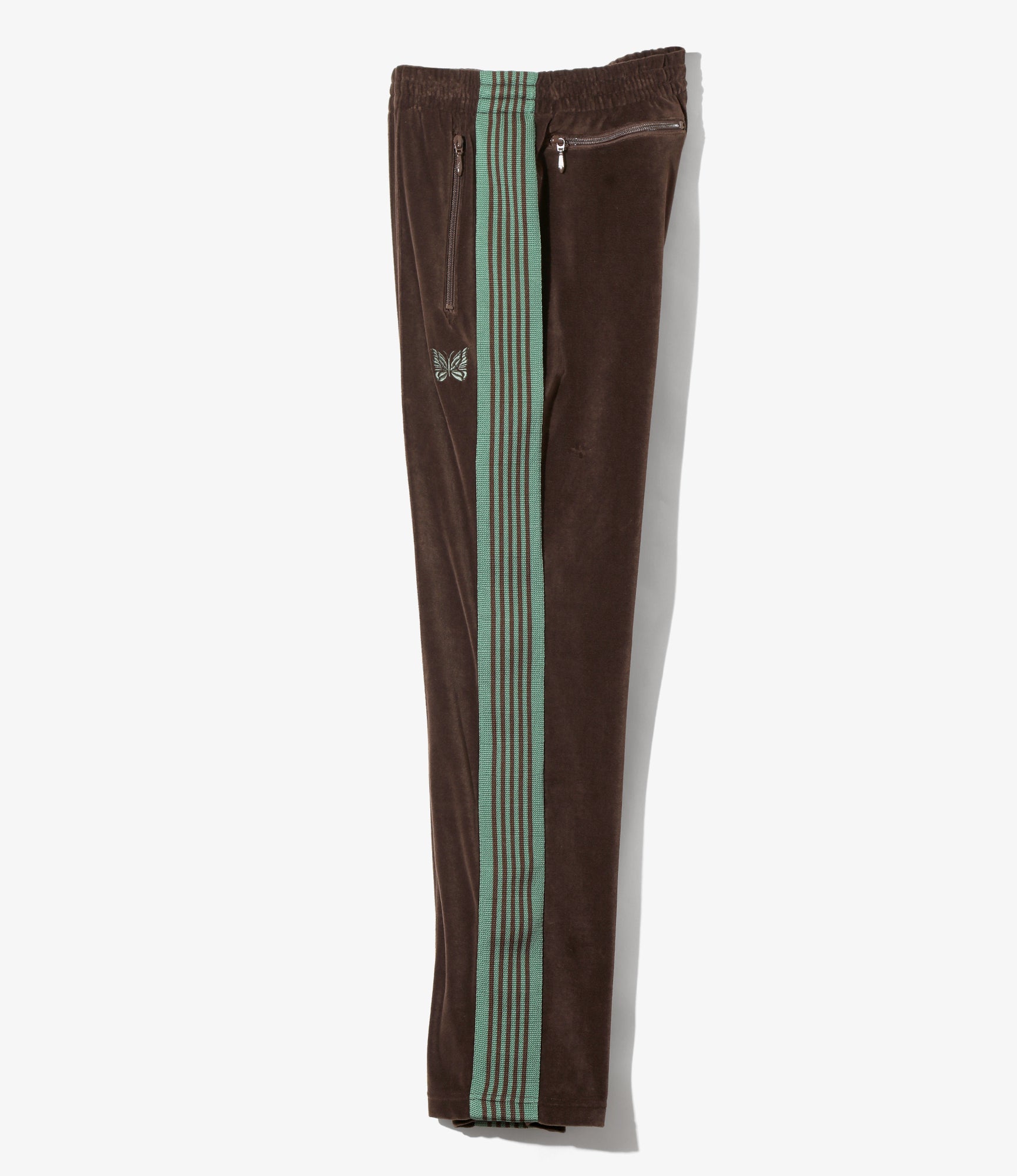 Narrow Track Pant - Brown - C/PE Velour