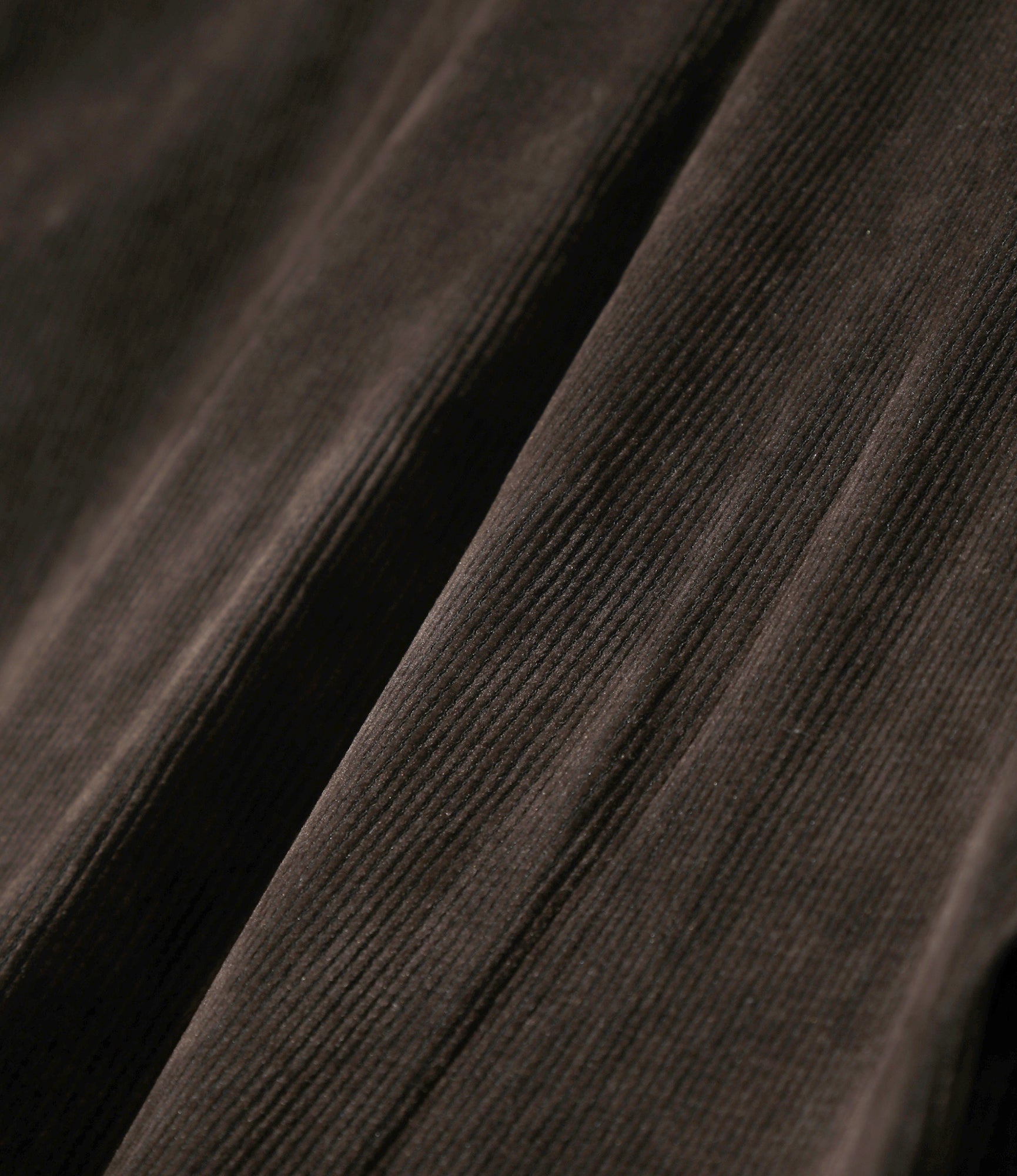 Women's L/S U-Neck Tee - Brown - Flocked Stripe Lace