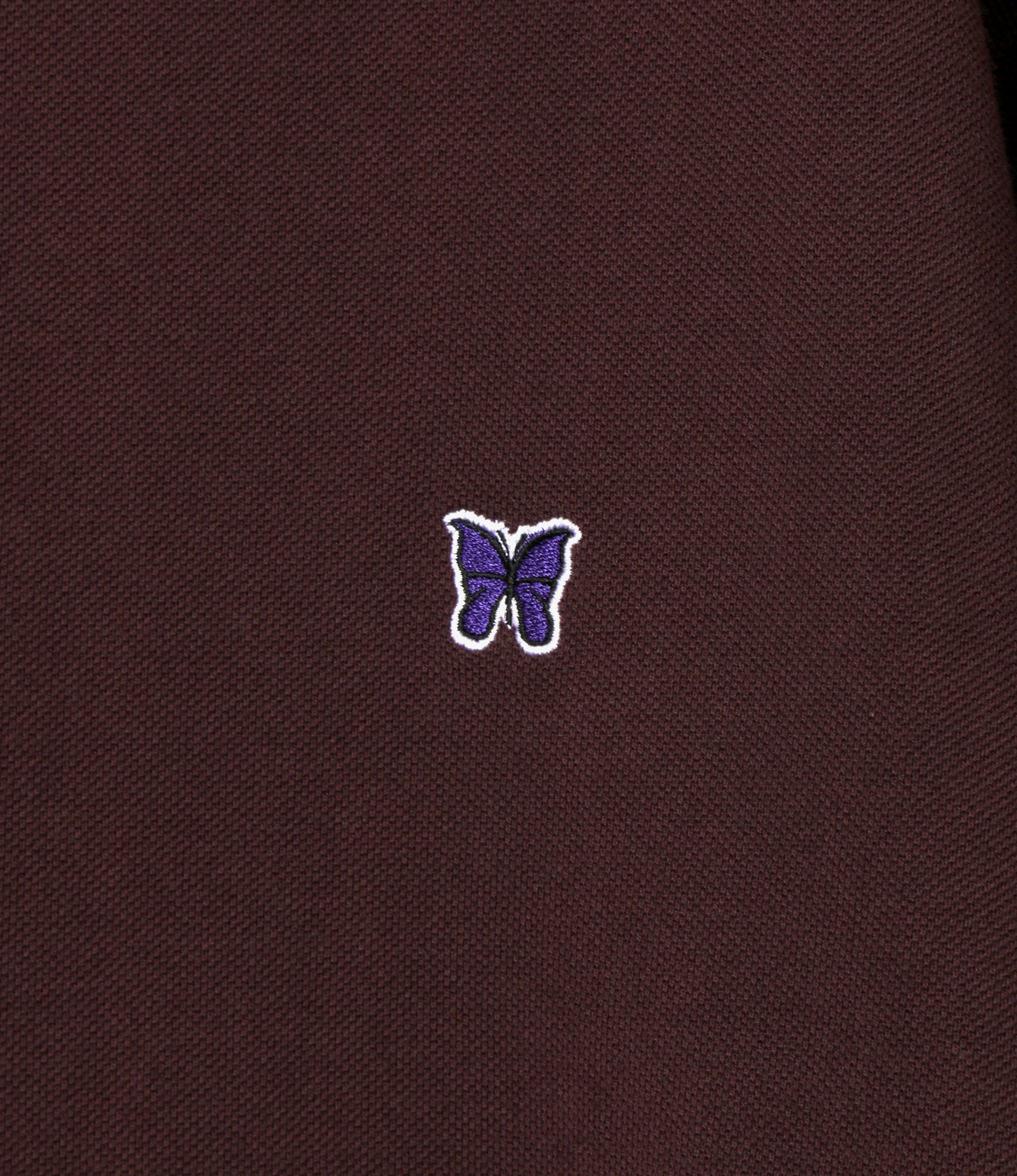 Regular Collar Polo Shirt - Purple - Cotton Pique