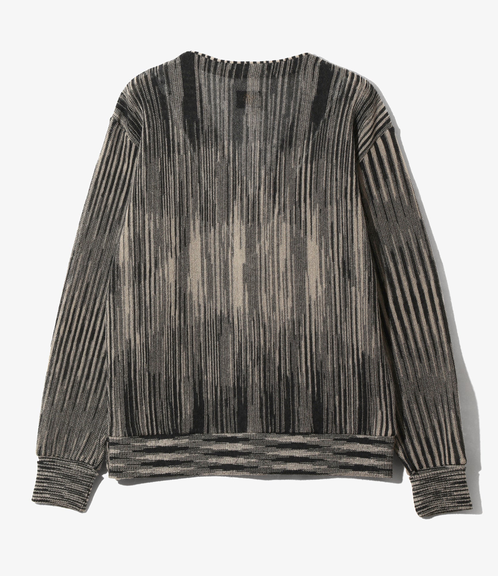 Knit Cardigan - Purple - Crepe Weave