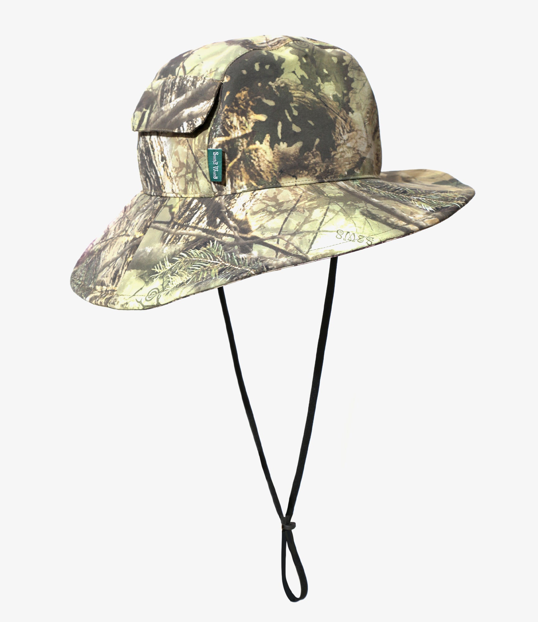 Long Brim Hat - Camo - Nylon Tussah / 3Layer