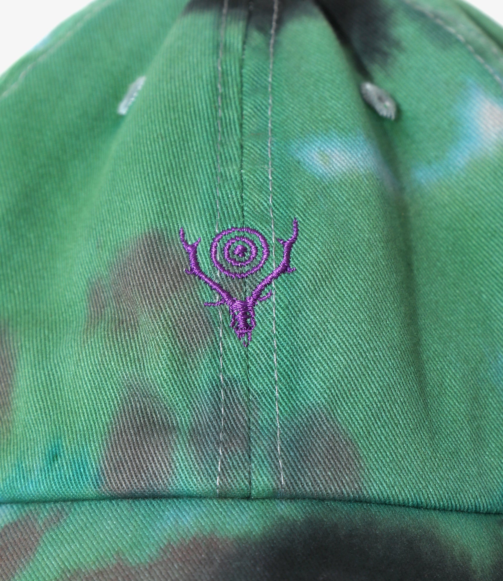 Strap Back Cap - Green - Tie Dye