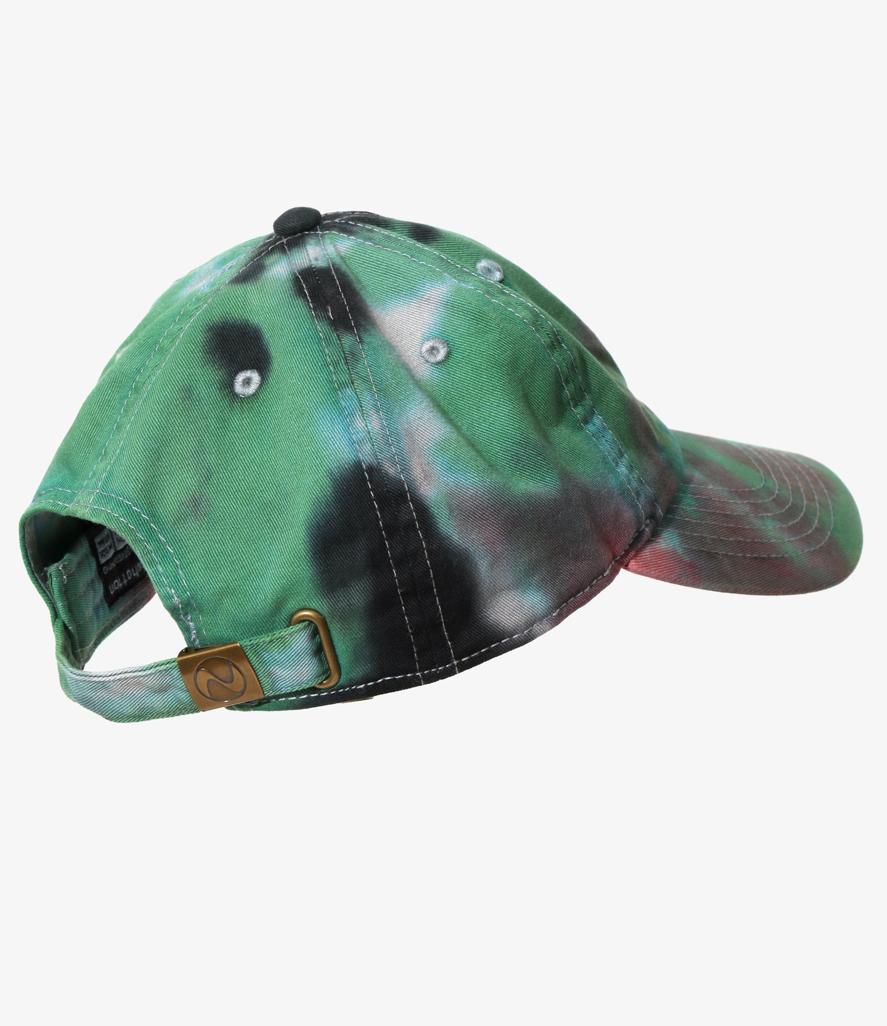Strap Back Cap - Green - Tie Dye