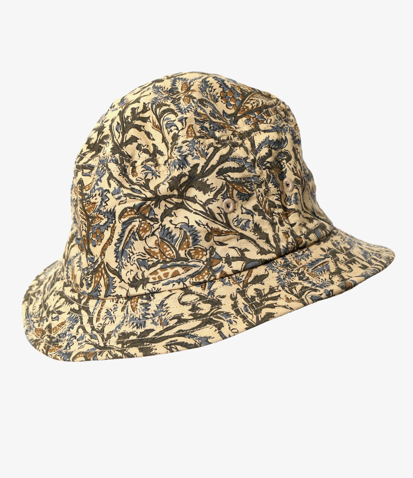 Bucket Hat - Blue - Batik Printed