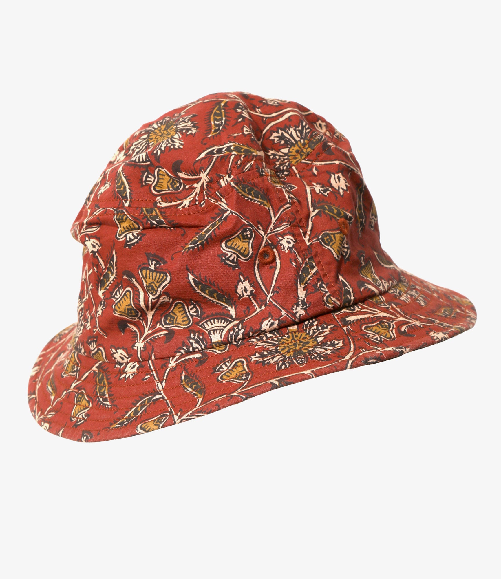 Bucket Hat - Red - Batik Printed