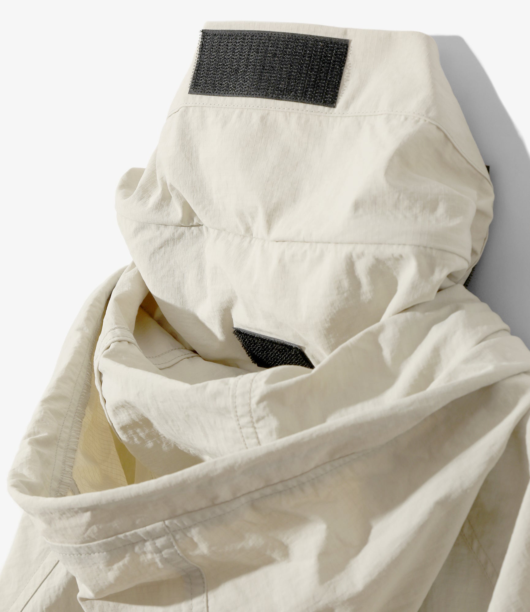 Weather Effect Jacket - Ivory - Nylon Ripstop