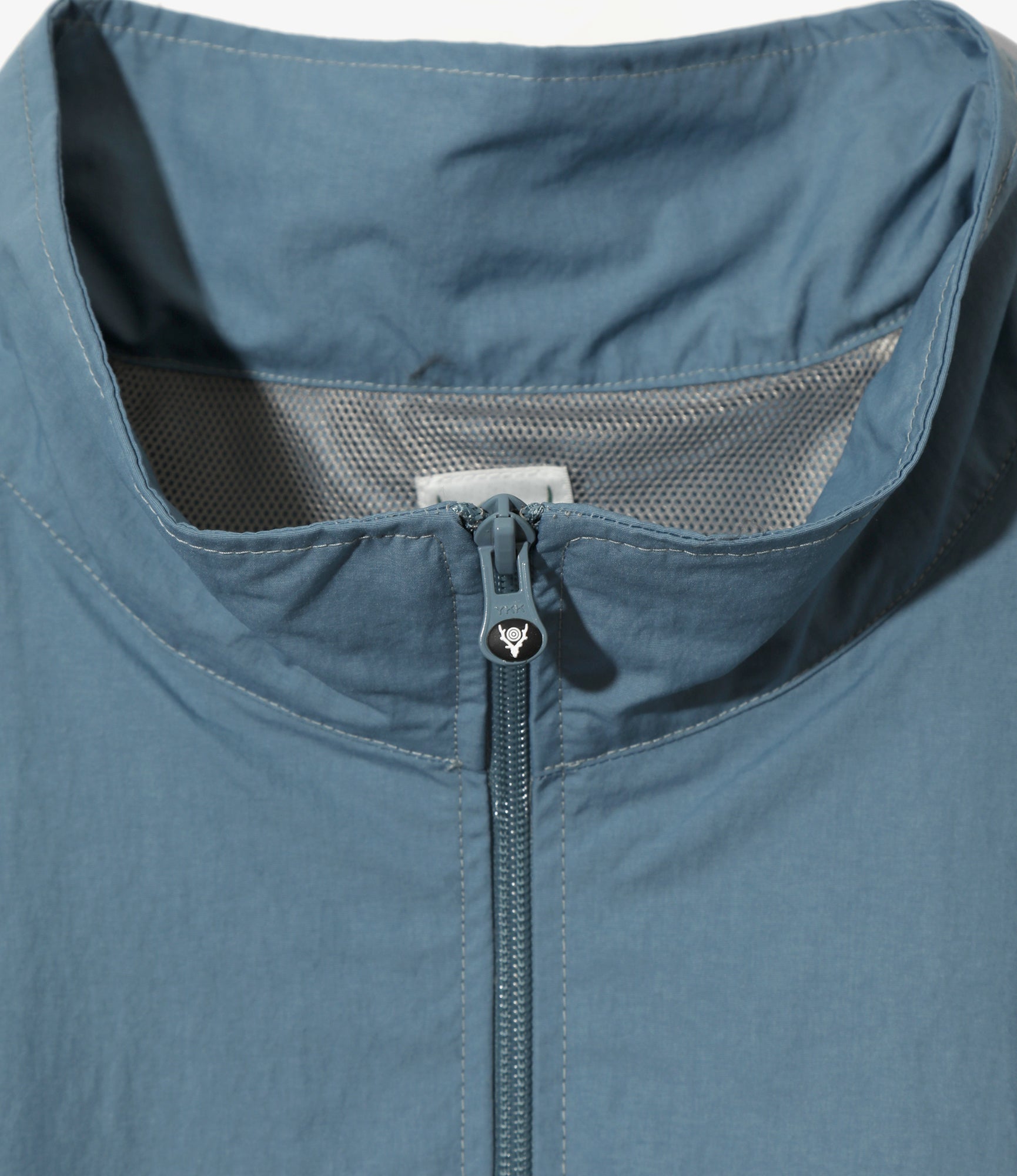 Warm-Up Jacket - Blue - Nylon Tussah
