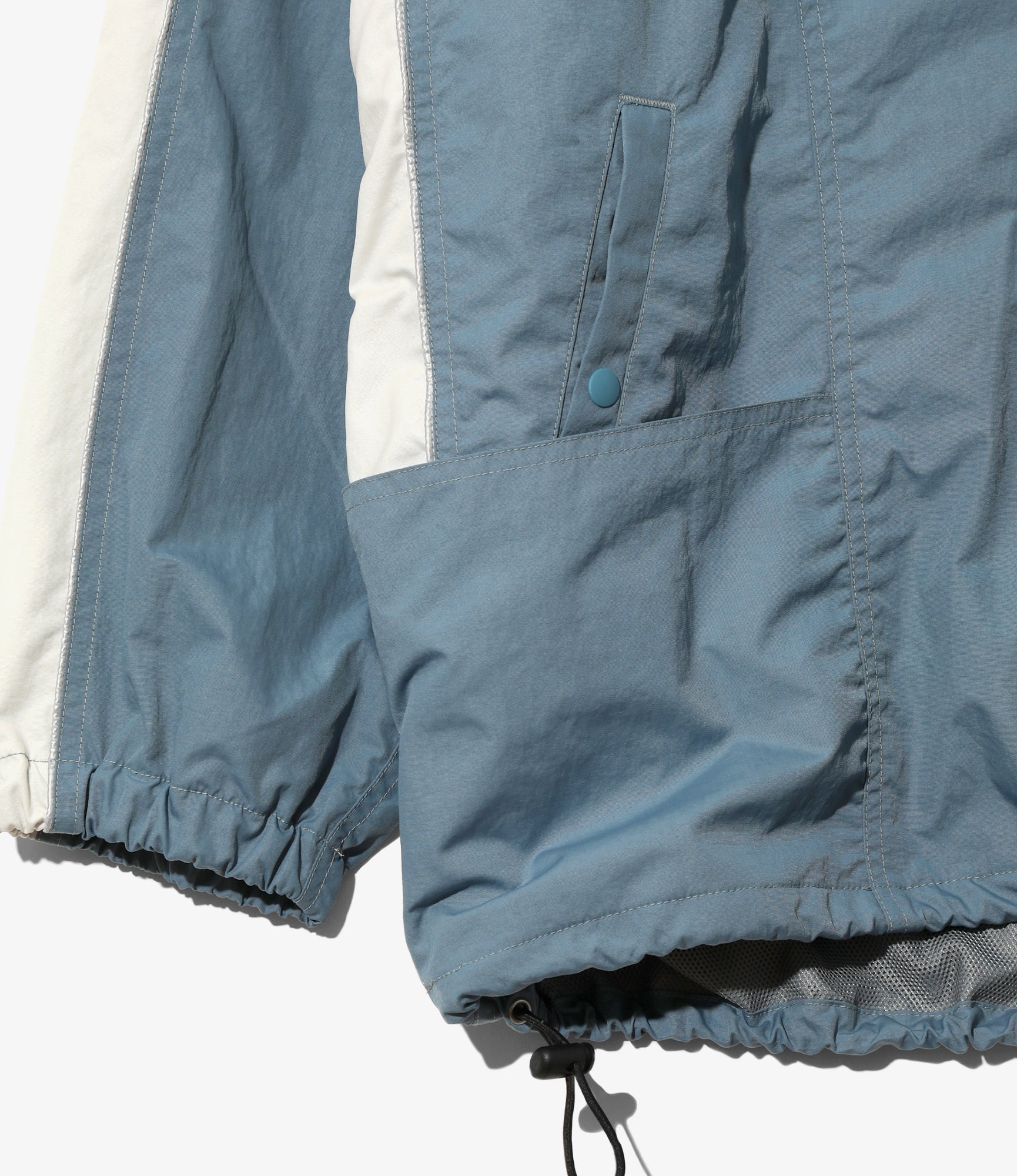 Warm-Up Jacket - Blue - Nylon Tussah