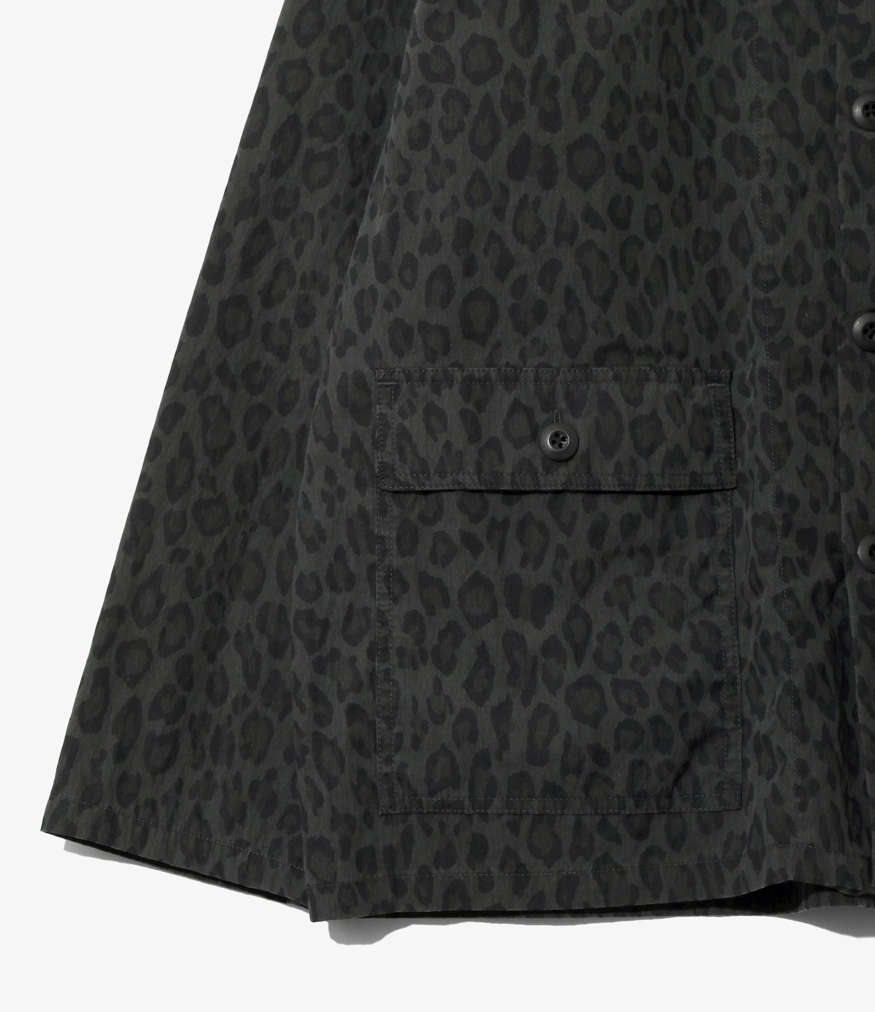 Ranger Shirt - Charcoal - C/N Poplin / Leopard