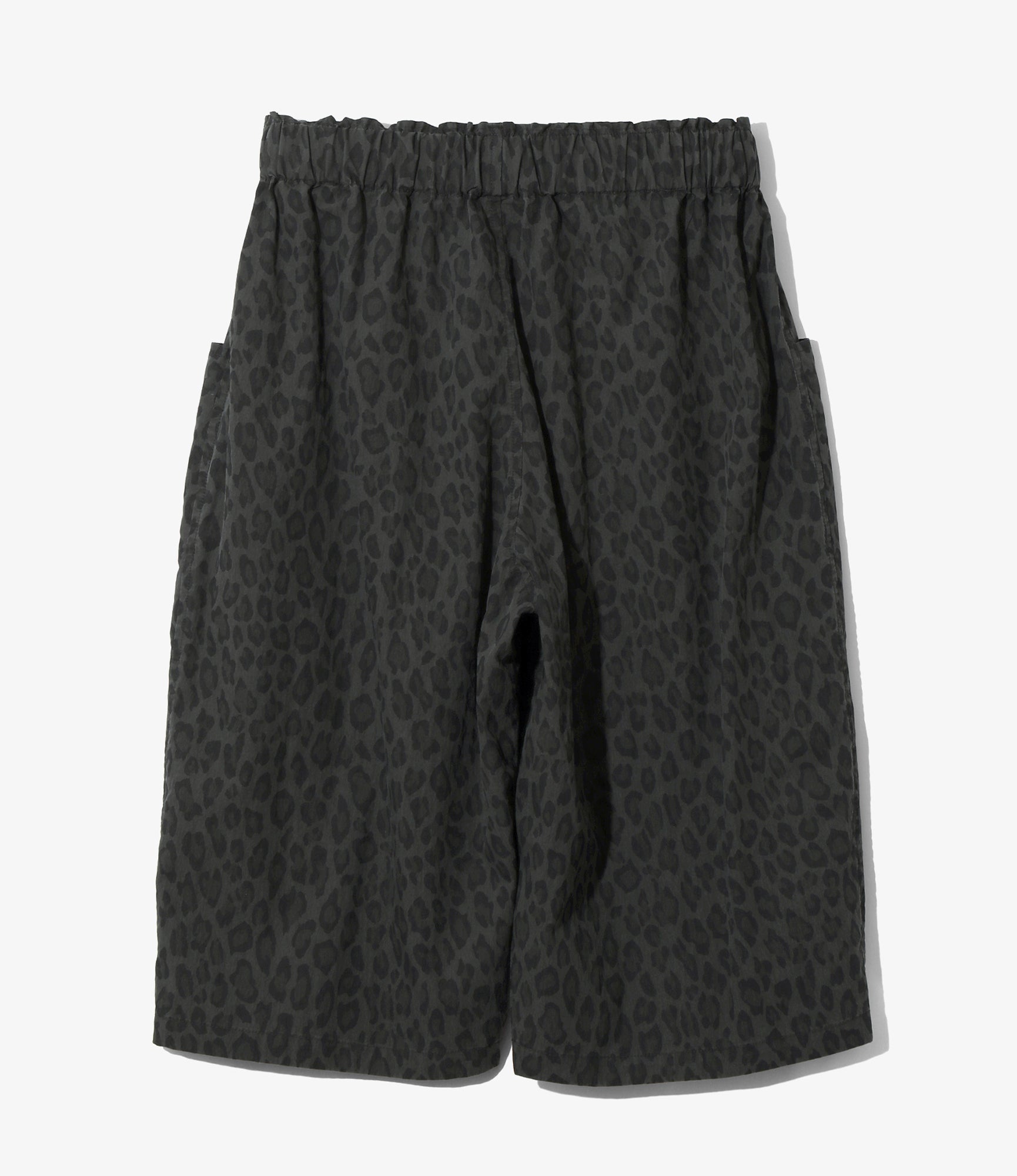 Army String Cropped Pant - Charcoal - C/N Poplin / Leopard
