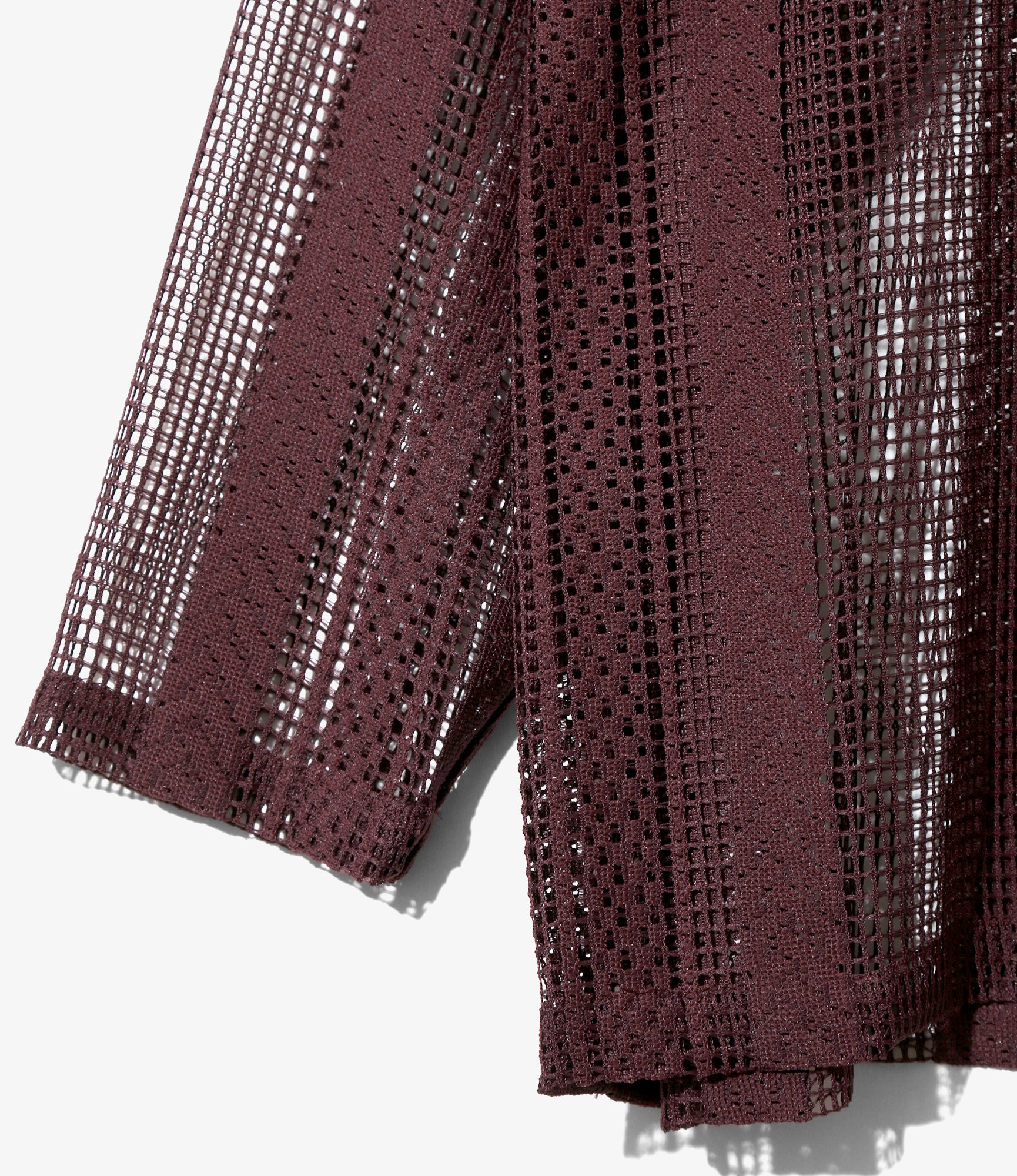 V-Neck Cardigan - Dk. Purple - Poly Lace Jq.