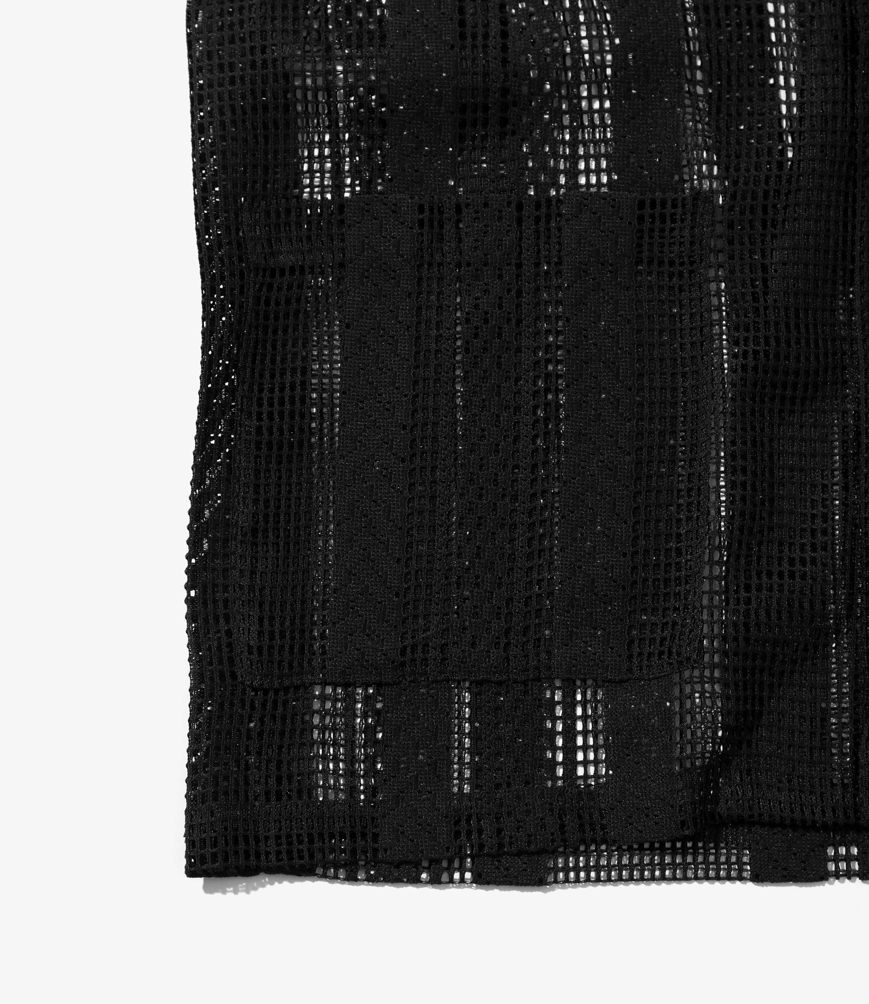 Women's Cabana Shirt - Black - Poly Lace Jq.
